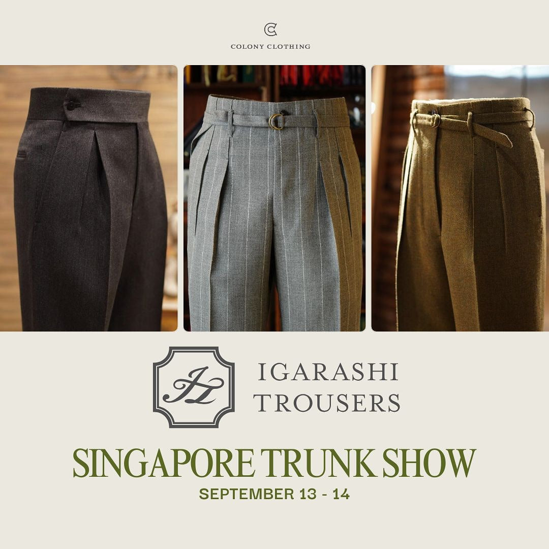 IGARASHI TROUSERS SEPTEMBER 2024 TRUNK SHOW