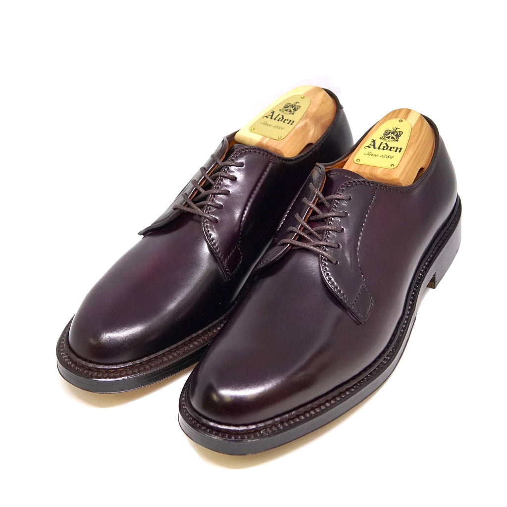 ALDEN 990 PLAIN TOE BLUCHER SHELL CORDOVAN