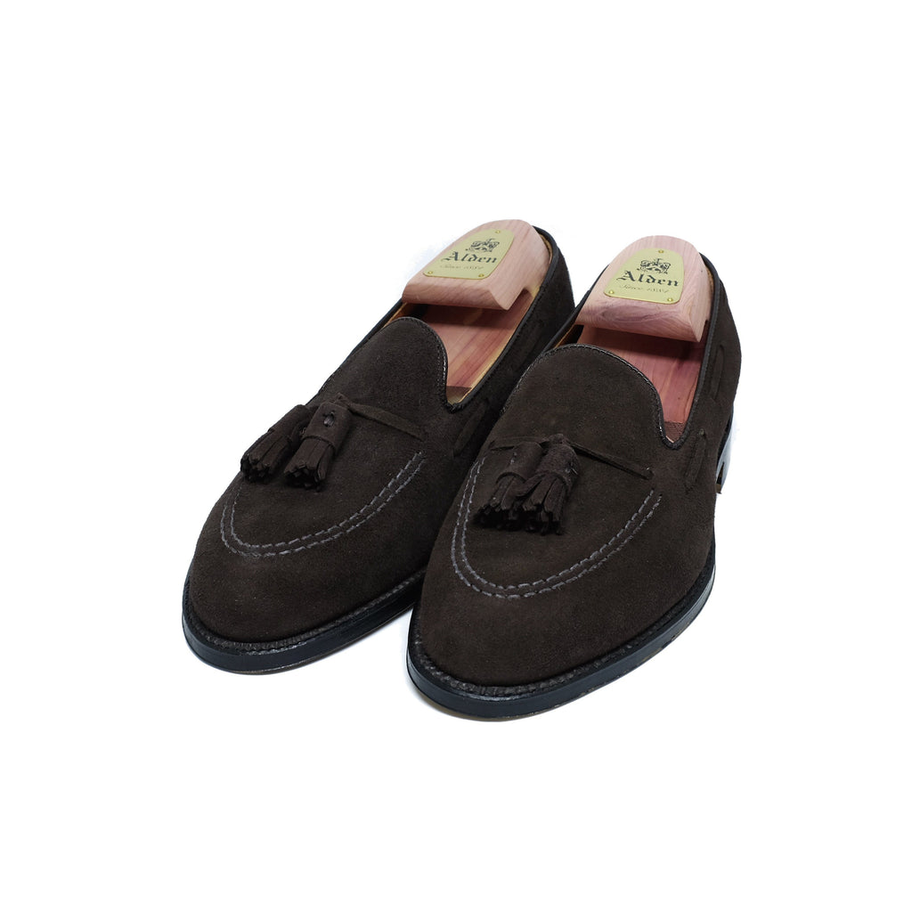 Alden black hot sale tassel loafer