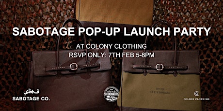 Sabotage Trunk Show Launch Party at Colony Clothing