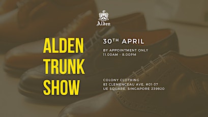 ALDEN TRUNK SHOW AT COLONY CLOTHING
