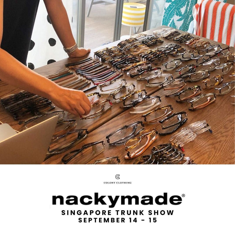 NACKYMADE EYEWEAR TRUNK SHOW AT COLONY CLOTHING