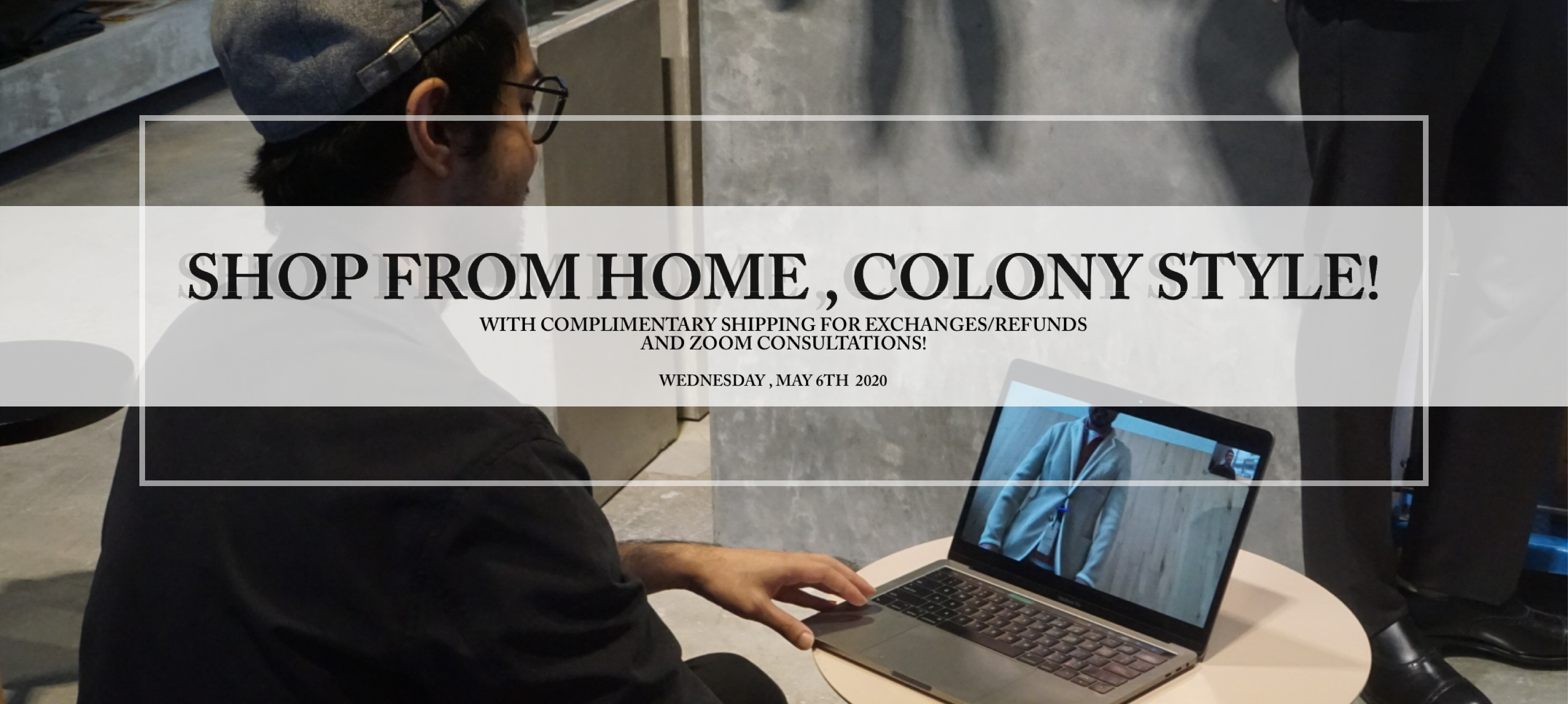 Colony Clothing Home Shopping Experience