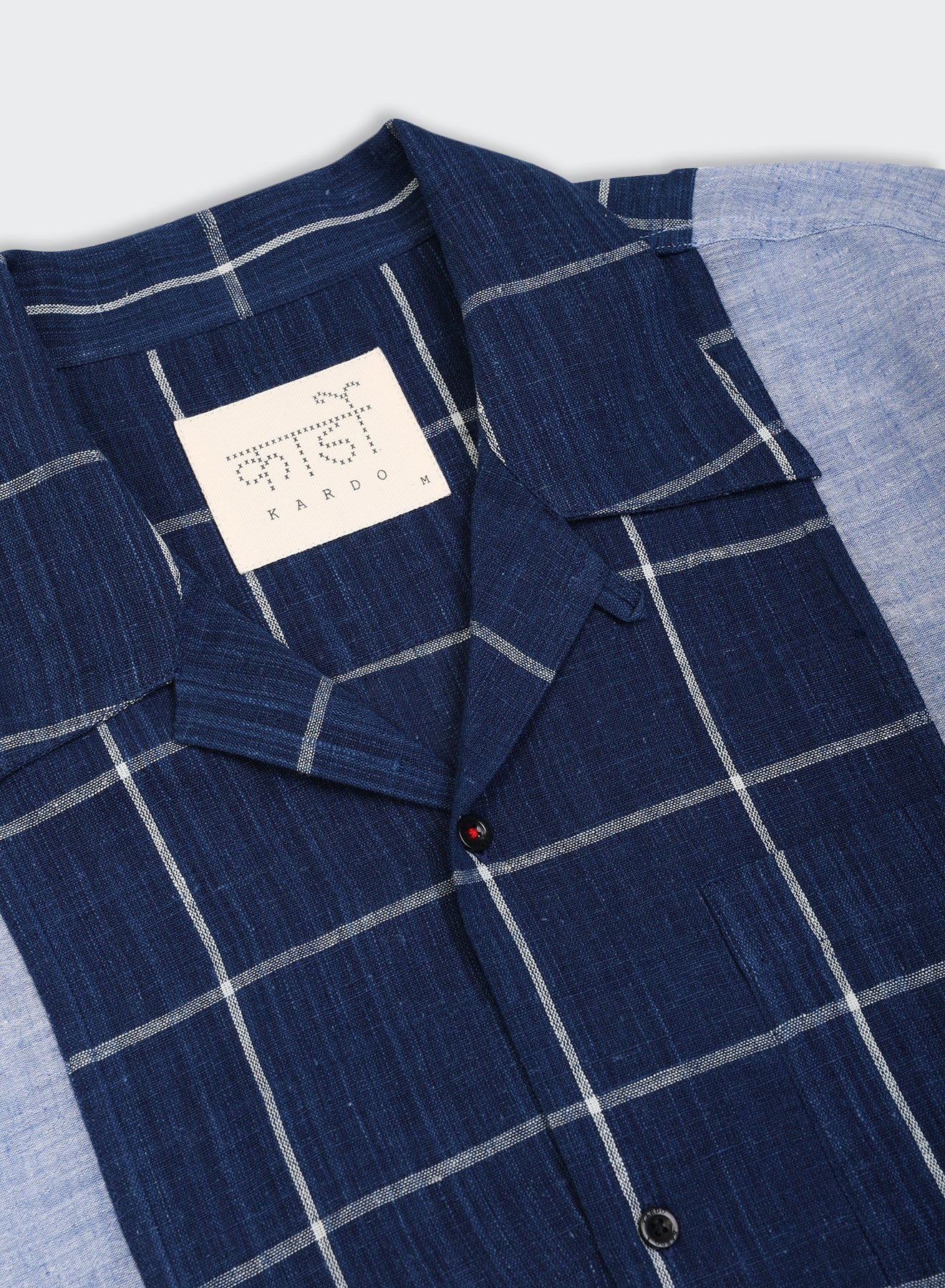 KARDO / KUNAL / RELAXED FIT VINTAGE INSPIRED SS SHIRT WITH CONTRAST PANEL