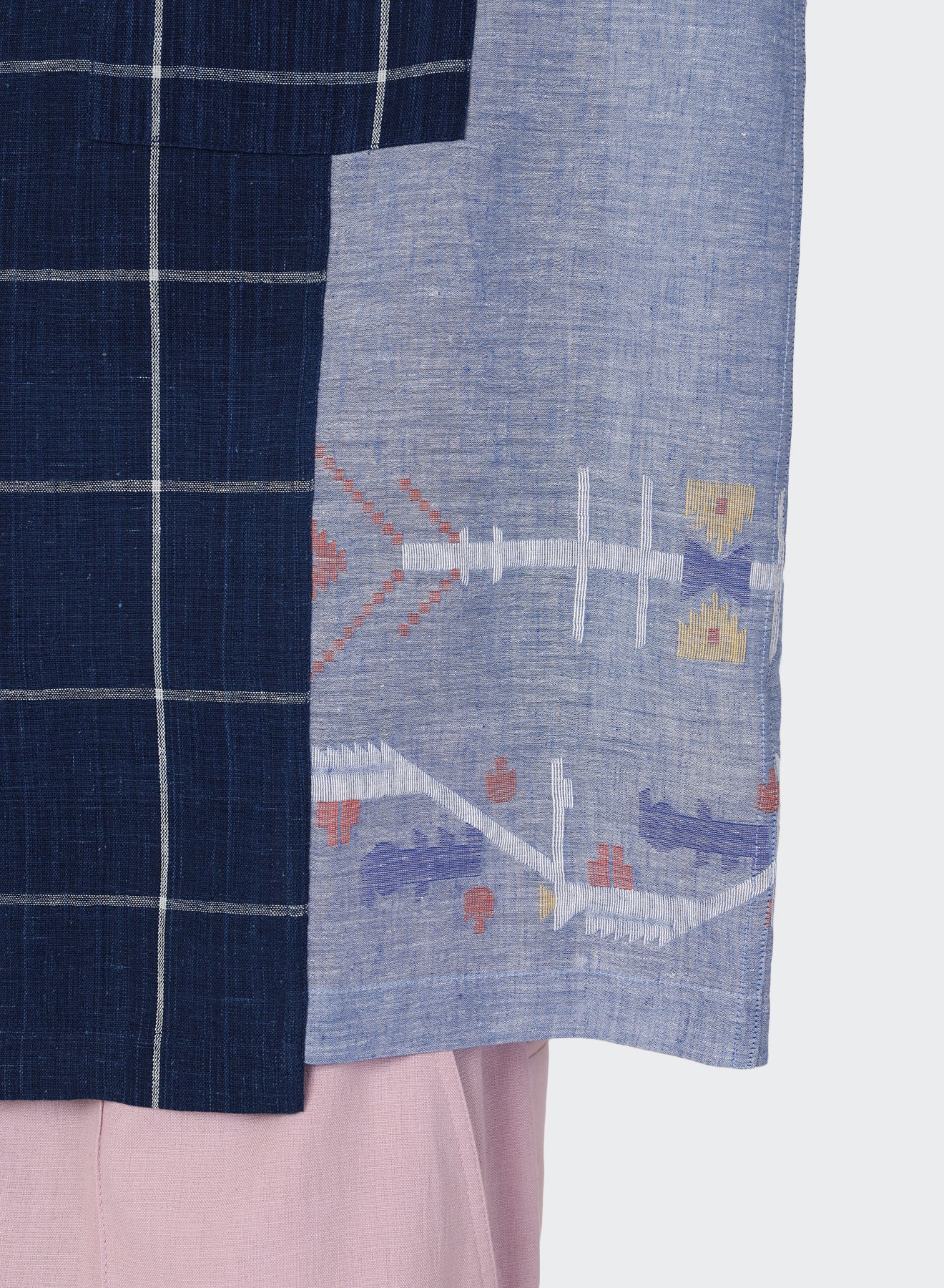 KARDO / KUNAL / RELAXED FIT VINTAGE INSPIRED SS SHIRT WITH CONTRAST PANEL
