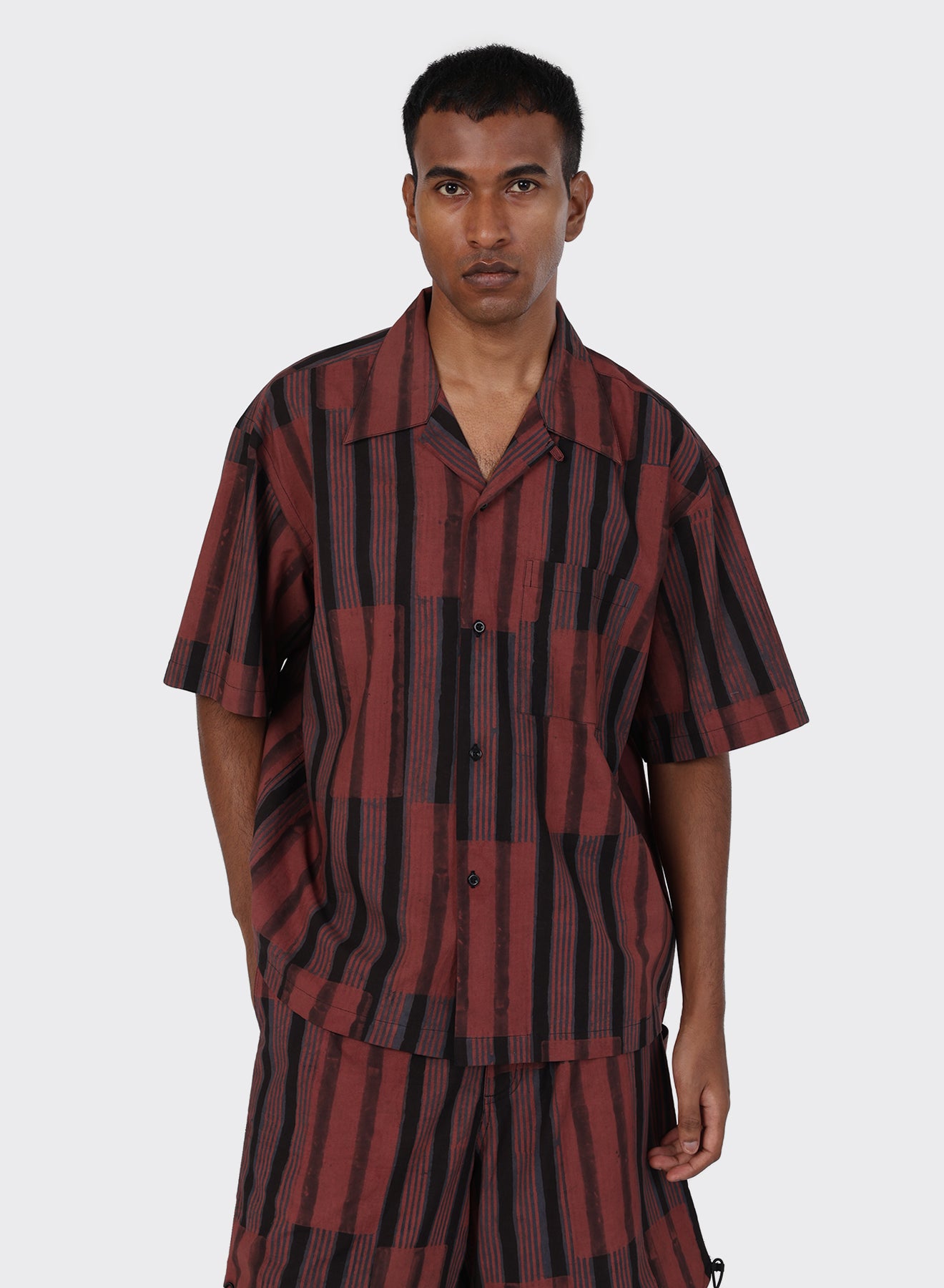 KARDO / ROHIT / BOXY OVER SIZED VINTAGE INSPIRED CAMP COLLAR SHIRT