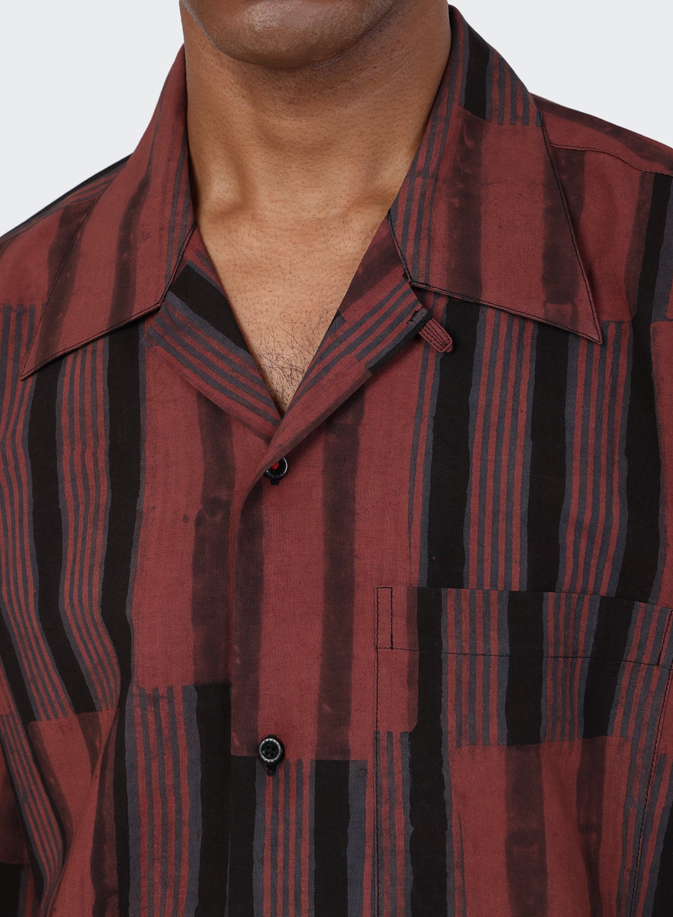 KARDO / ROHIT / BOXY OVER SIZED VINTAGE INSPIRED CAMP COLLAR SHIRT