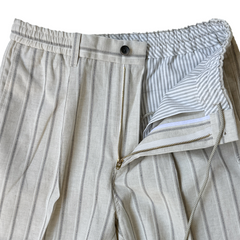 COLONY CLOTHING / ONE PLEATED EASY TROUSERS STRIPE / CC2401-PT02-02