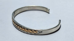 14K & Silver Bracelet by Bruce Morgan 1 / 5.75inch