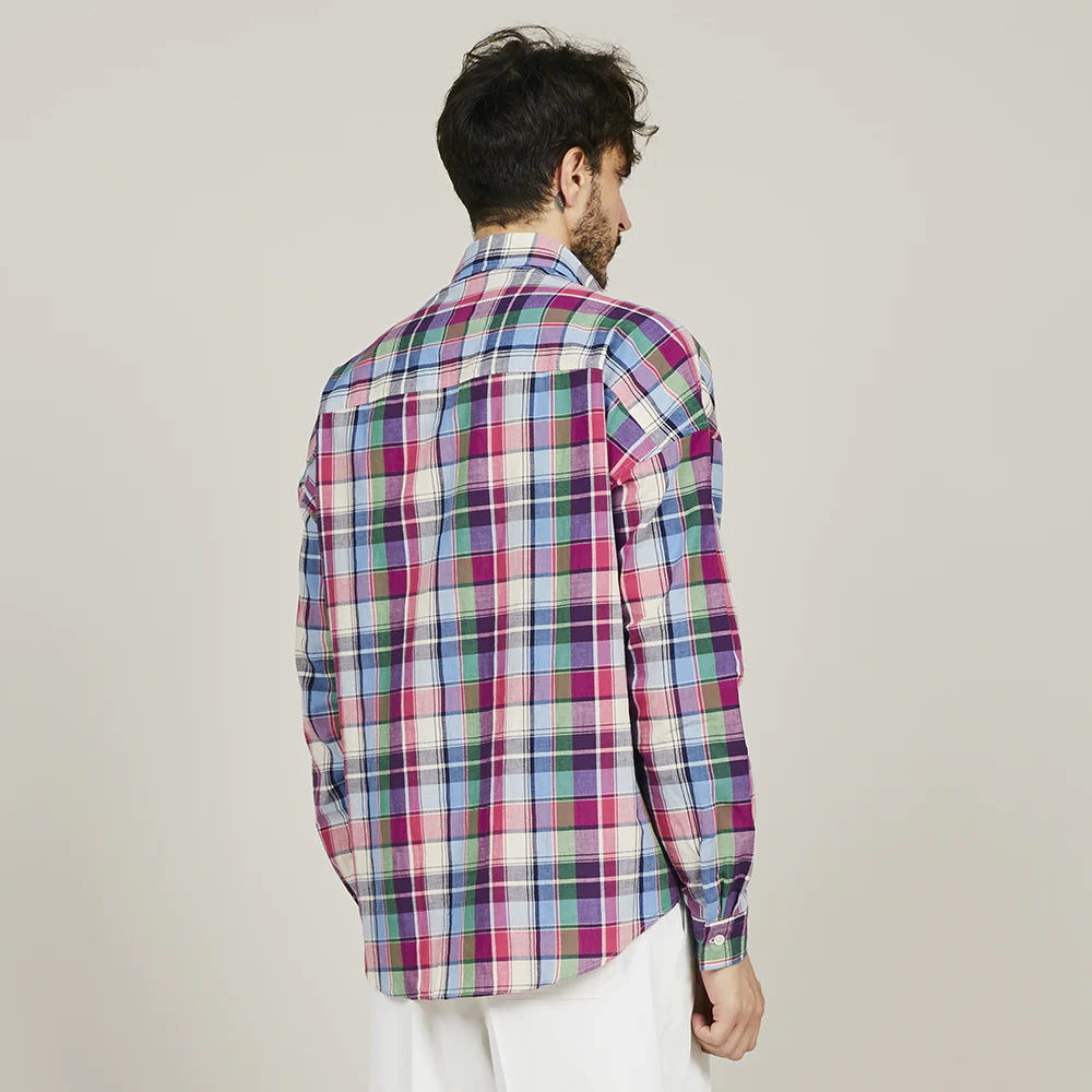 COLONY CLOTHING / POOLSIDE SHIRT PINK CHECK / CC2401-SH02-02