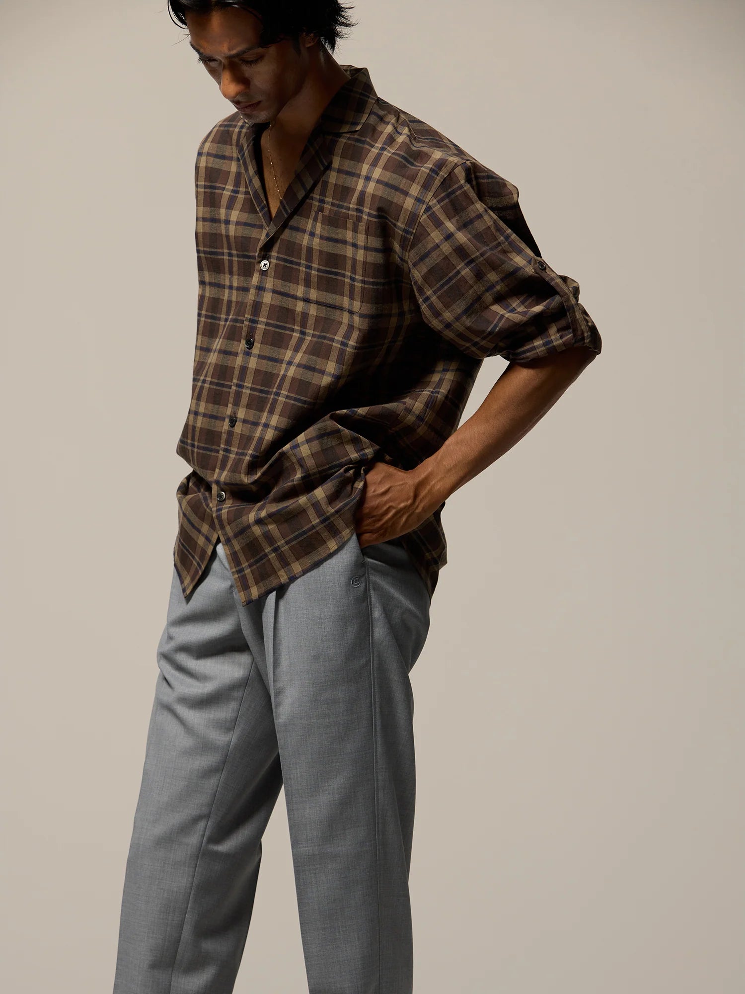 COLONY CLOTHING / OPEN COLLAR SHIRT / CC2501-SH01-02