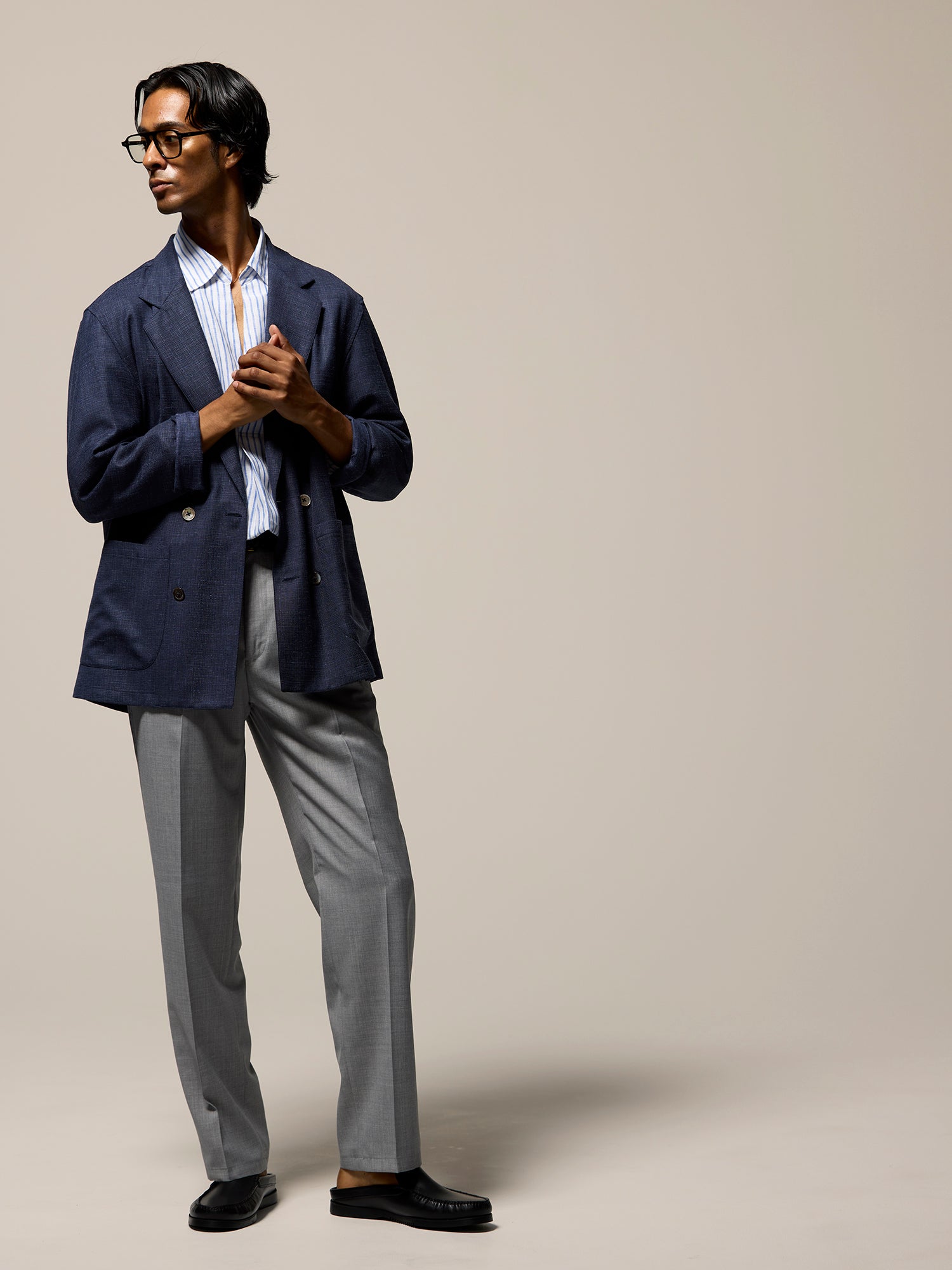 COLONY CLOTHING / RELAX EASY TROUSERS / CC2501-PT02-01 / LIGHT GRAY