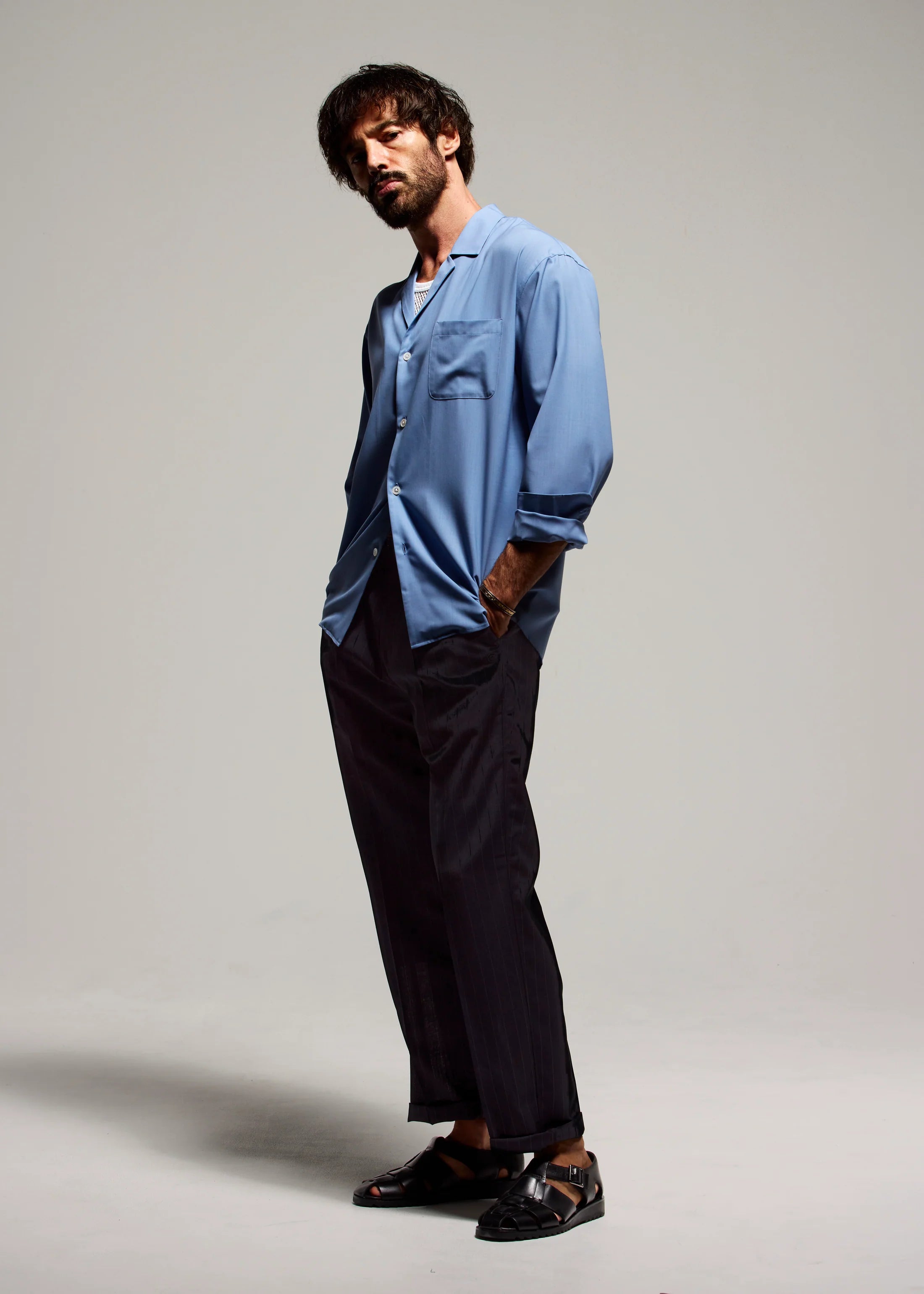 COLONY CLOTHING / OPEN COLLAR SHIRT / CC2601-SH01-04