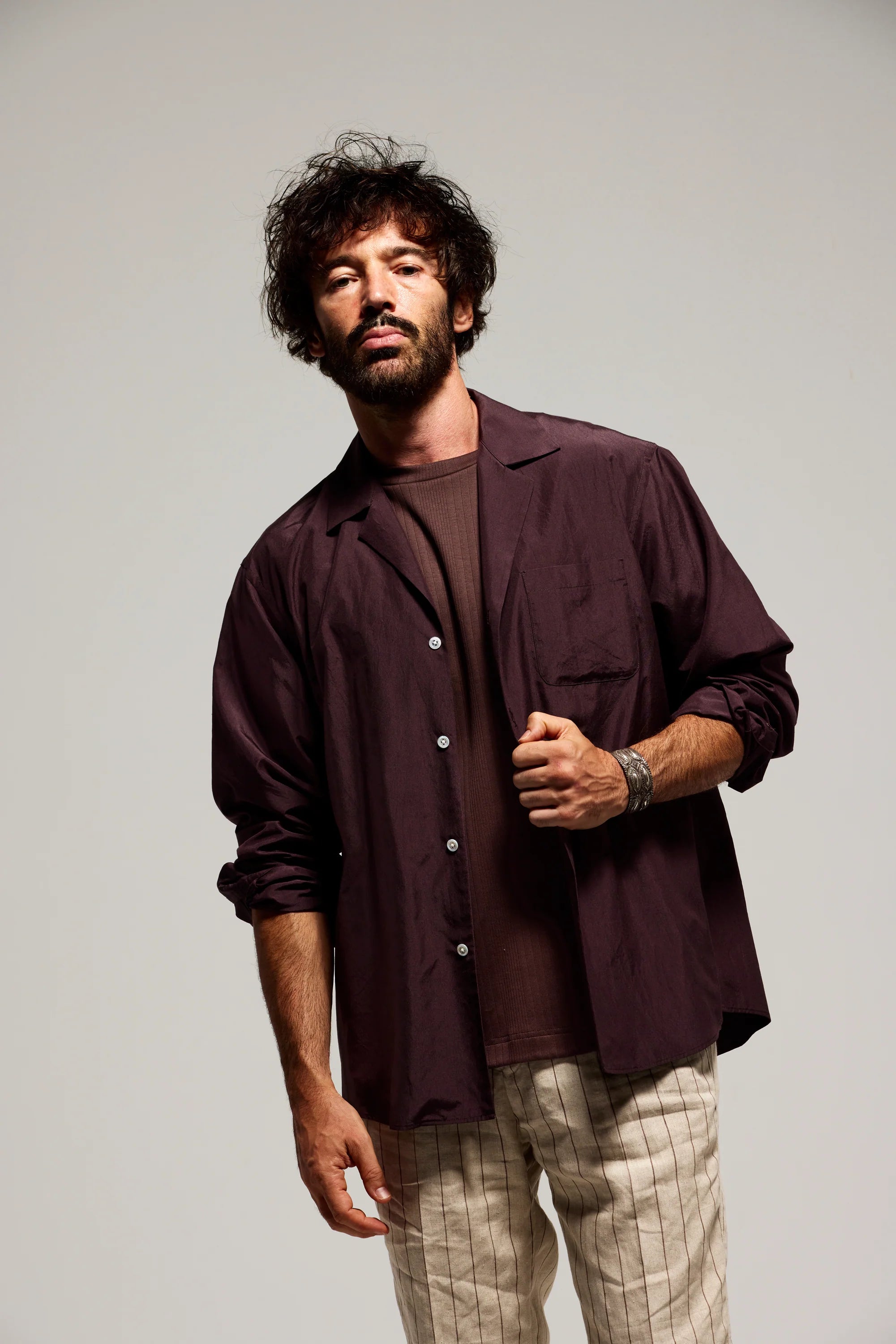 COLONY CLOTHING / OPEN COLLAR SHIRT / CC2601-SH01-07