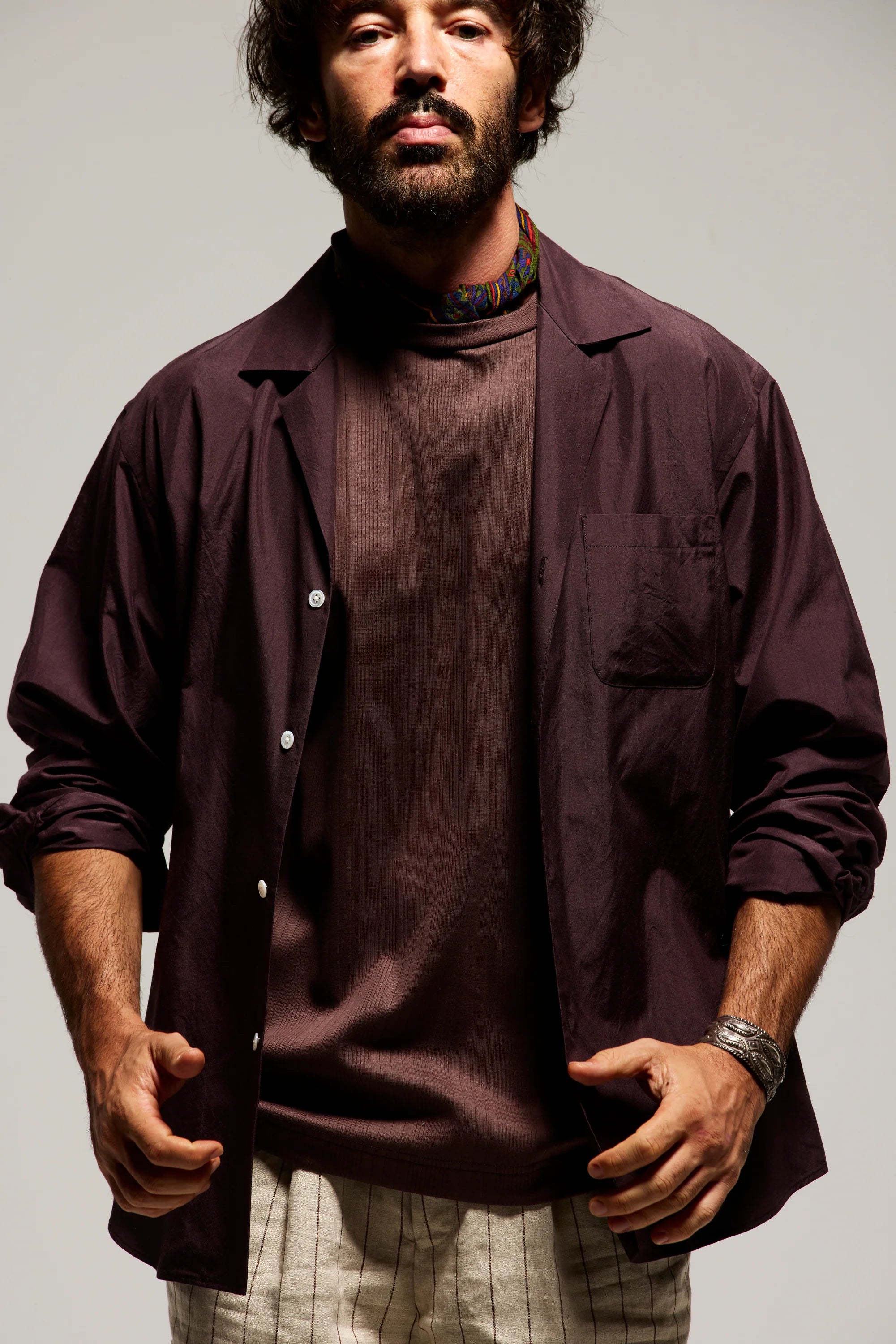 COLONY CLOTHING / OPEN COLLAR SHIRT / CC2601-SH01-07