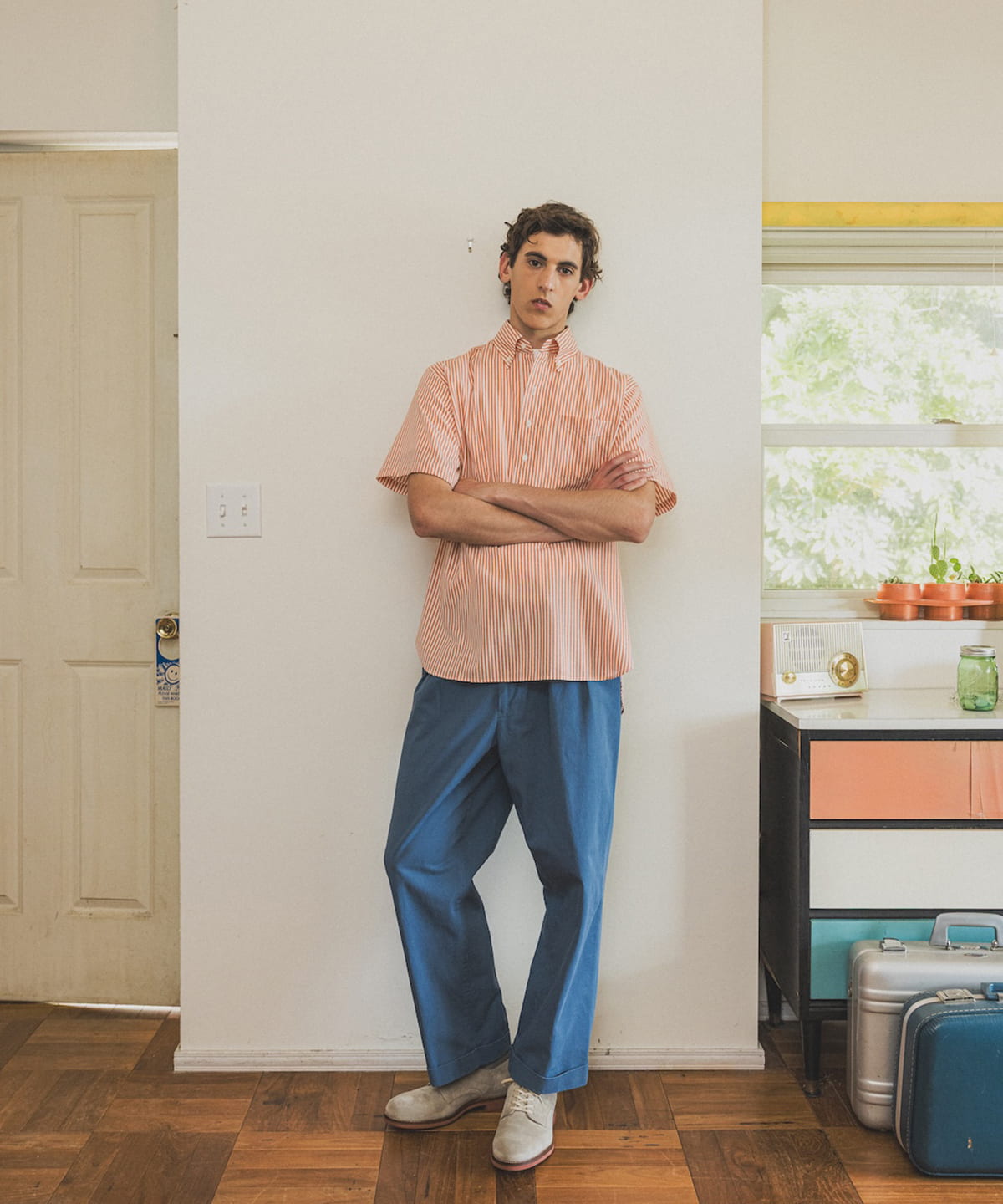 BEAMS PLUS / 2P Trousers Twill Bio Washed / 3823-0291-874