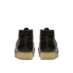 CLARKS / Wallabee Boot BlkCroc Distress (LADIES)