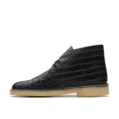 CLARKS / Desert Boot BlkCroc Distress (MENS)