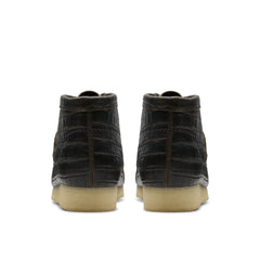 CLARKS / Wallabee Boot BlkCroc Distress (MENS)