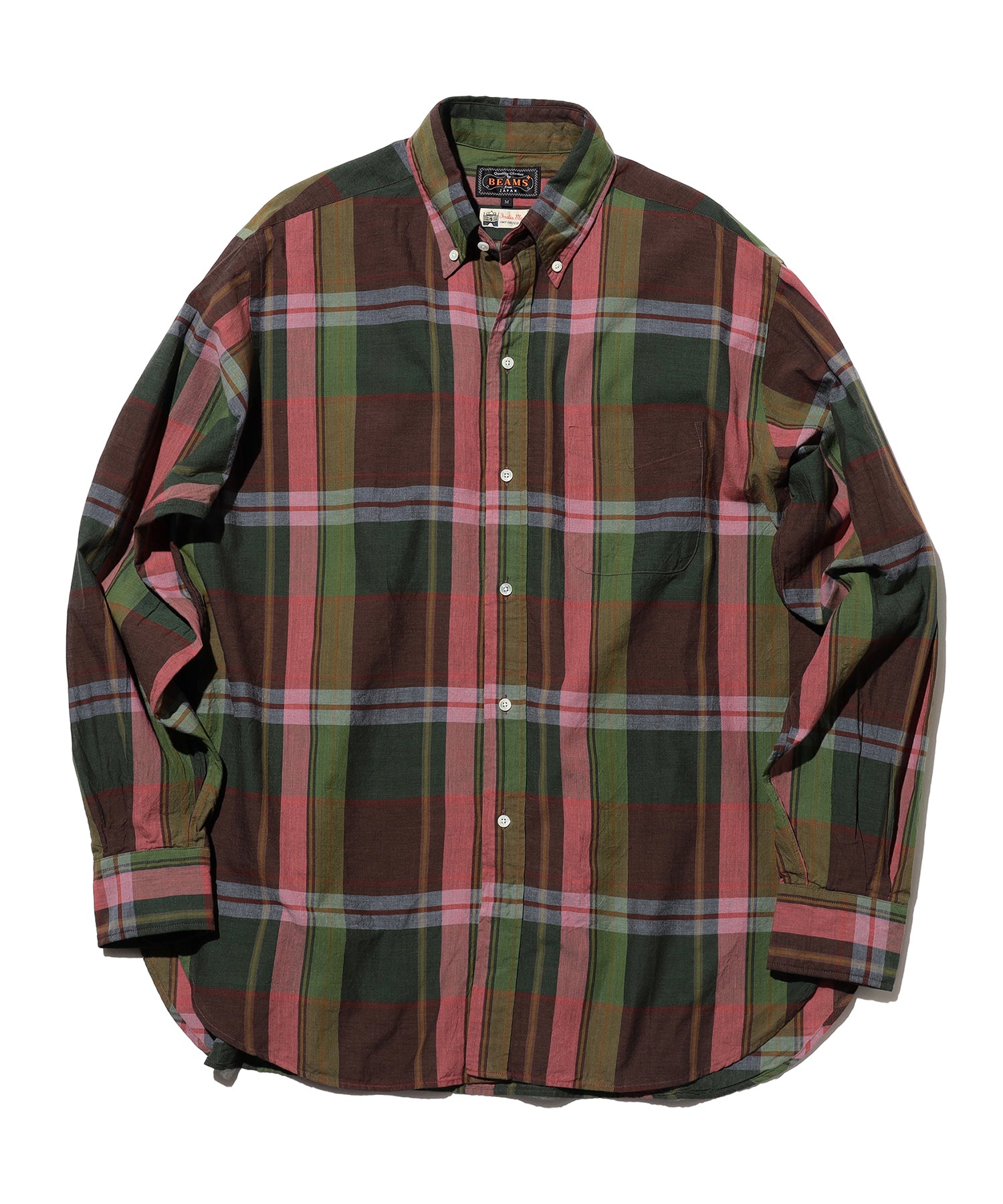 BEAMS PLUS / B.D. Classic-fit Madras / 3811-1925-139