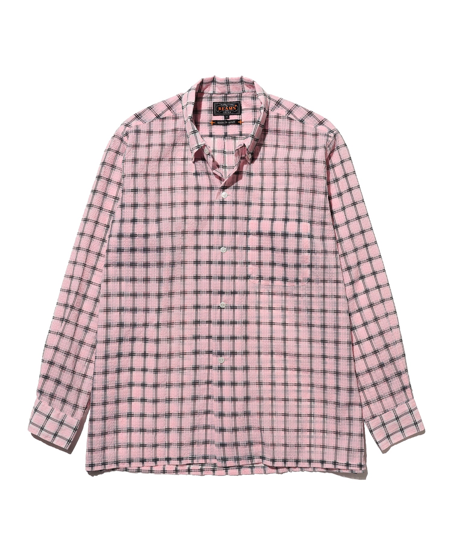 BEAMS PLUS / Open B.D. Nylon Airy Plaid / 3811-1924-139
