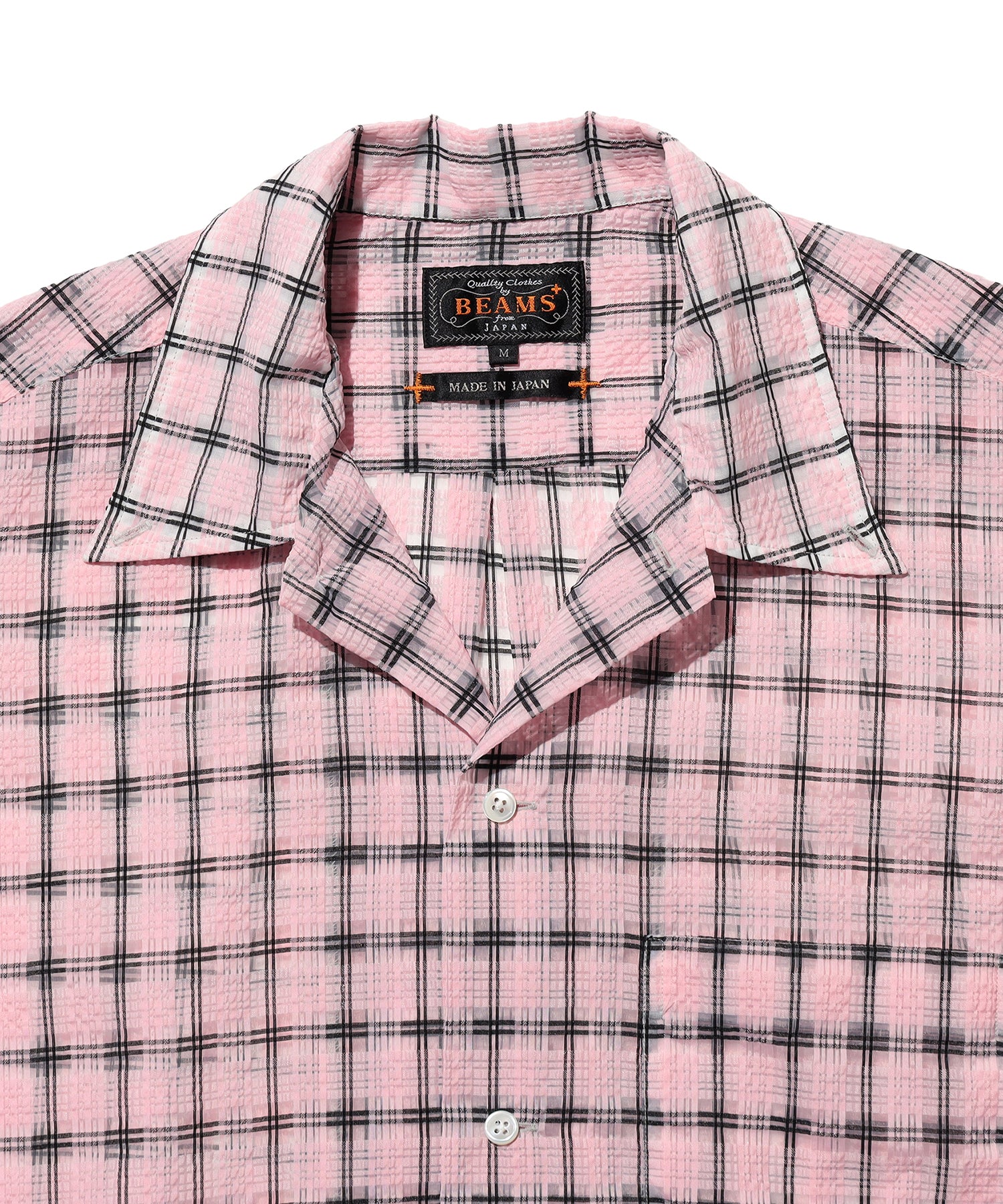 BEAMS PLUS / Open B.D. Nylon Airy Plaid / 3811-1924-139
