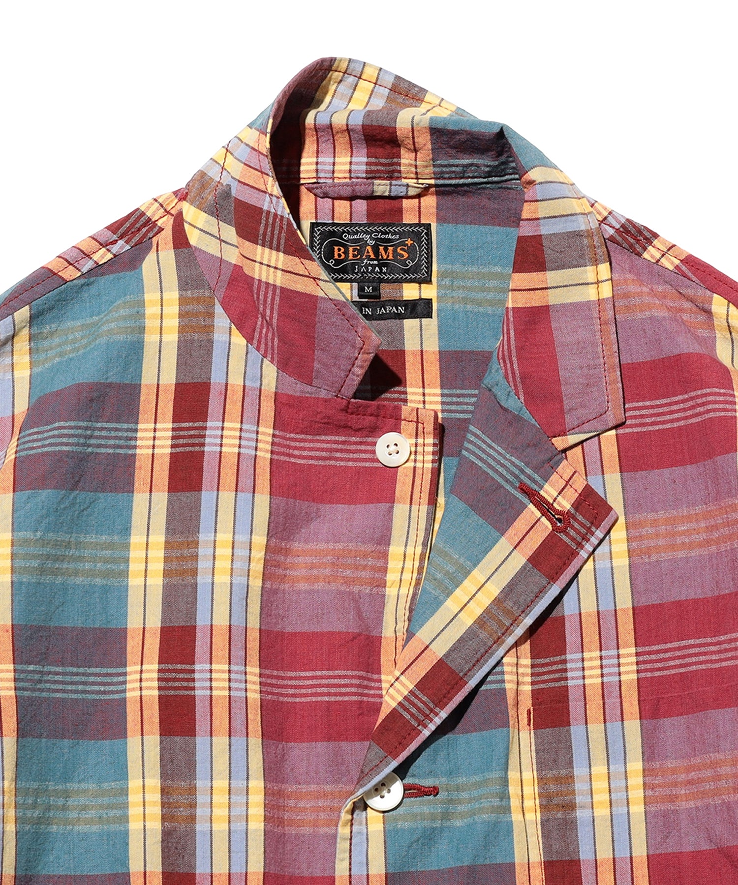 BEAMS PLUS / 4B Cuffs Jacket Heavy Madras / 3816-0752-874