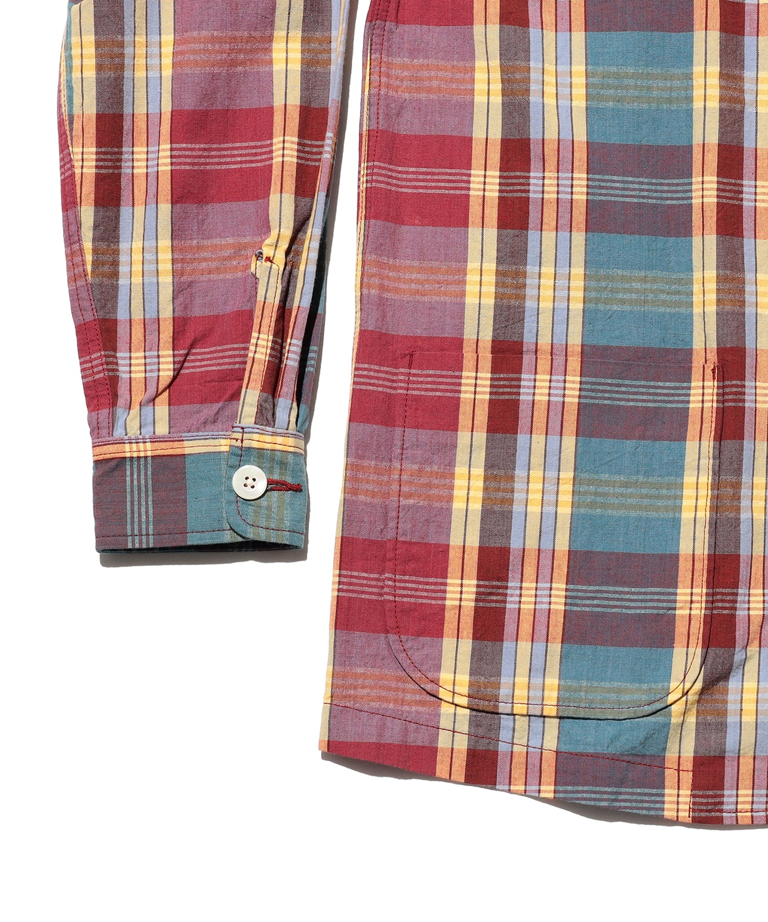 BEAMS PLUS / 4B Cuffs Jacket Heavy Madras / 3816-0752-874