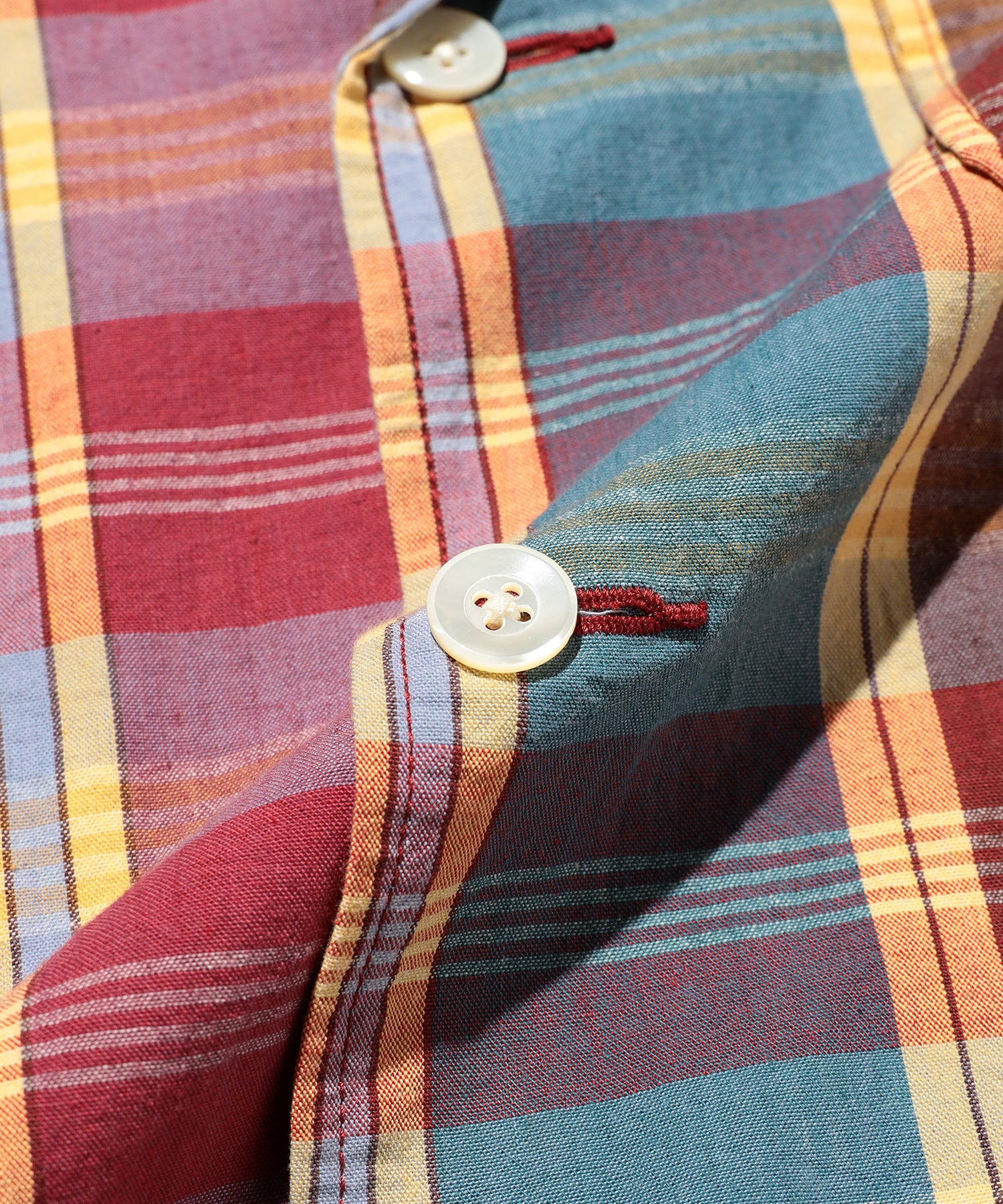 BEAMS PLUS / 4B Cuffs Jacket Heavy Madras / 3816-0752-874