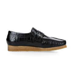 CLARKS / Wallabee Loafer Black Croc (MENS)