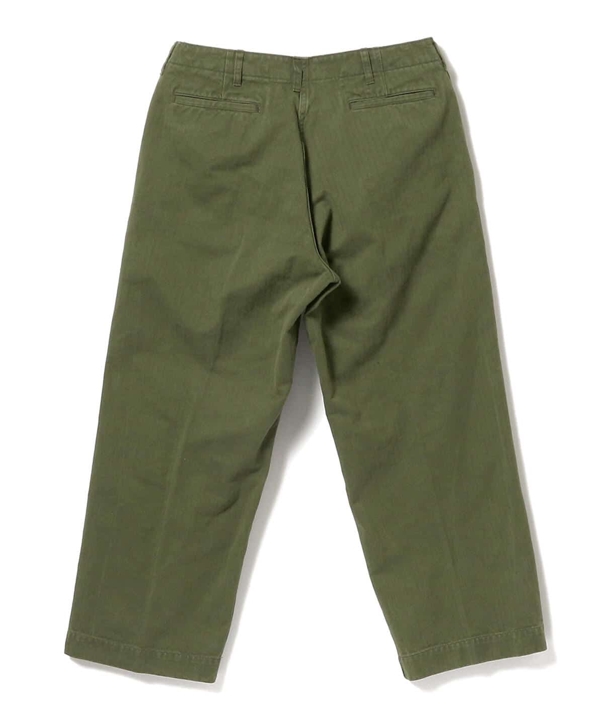 BEAMS PLUS / MIL Trousers Herringbone Olive / 3823-0126-791