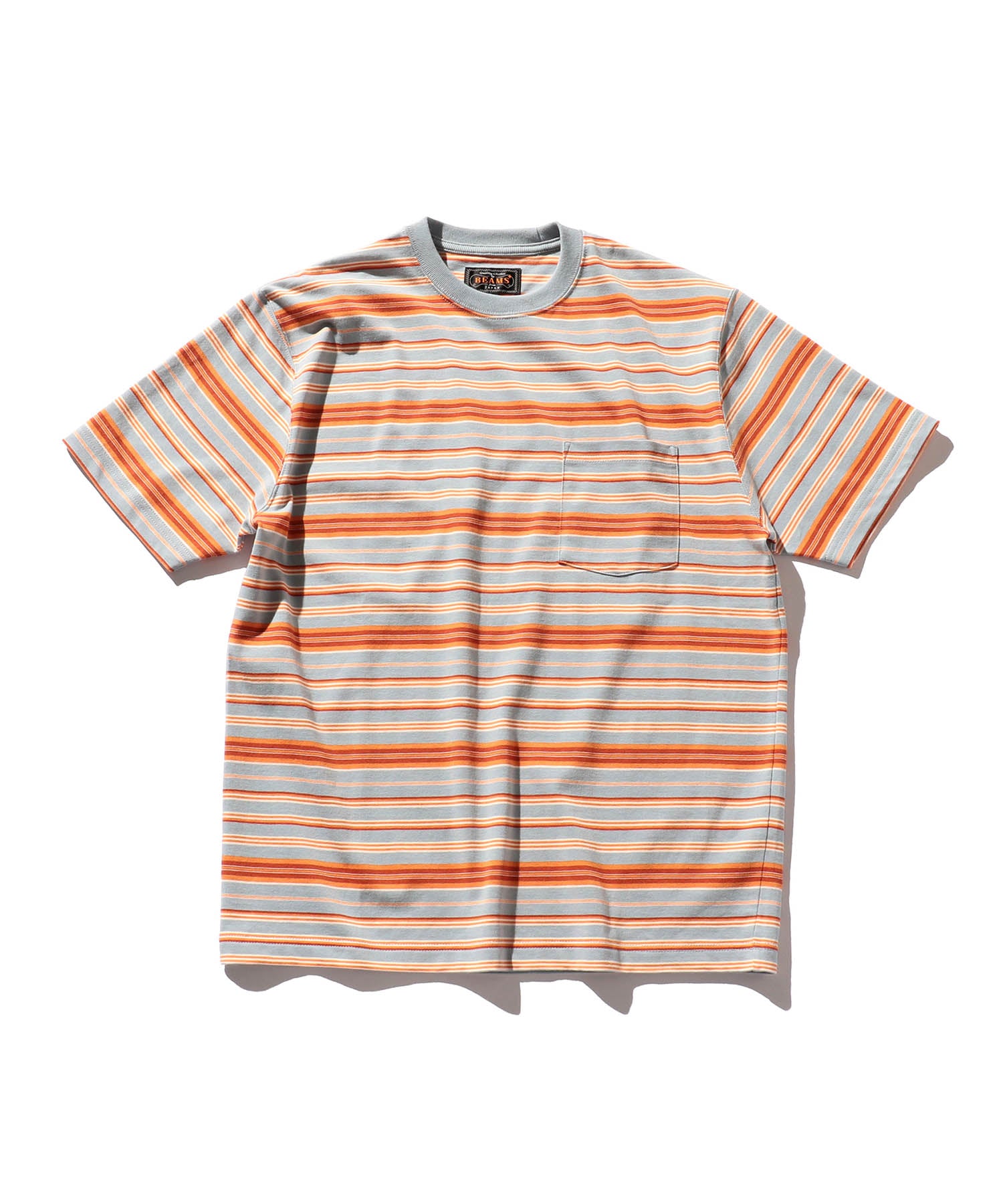 BEAMS PLUS / Pocket Tee Multi Stripe / 3804-0054-048