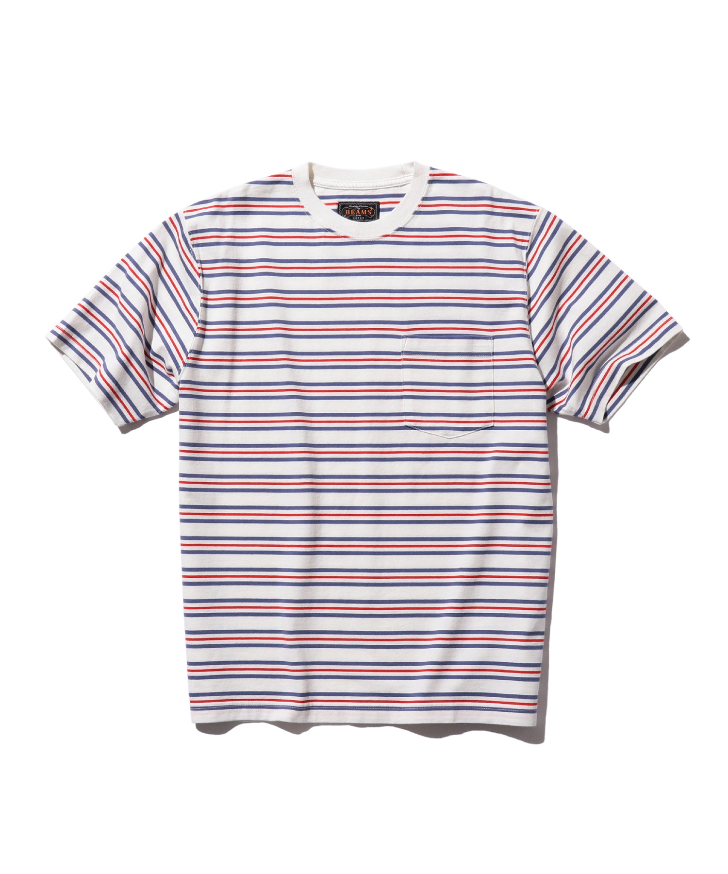 BEAMS PLUS / Pocket Tee Multi Stripe / 3804-0085-048