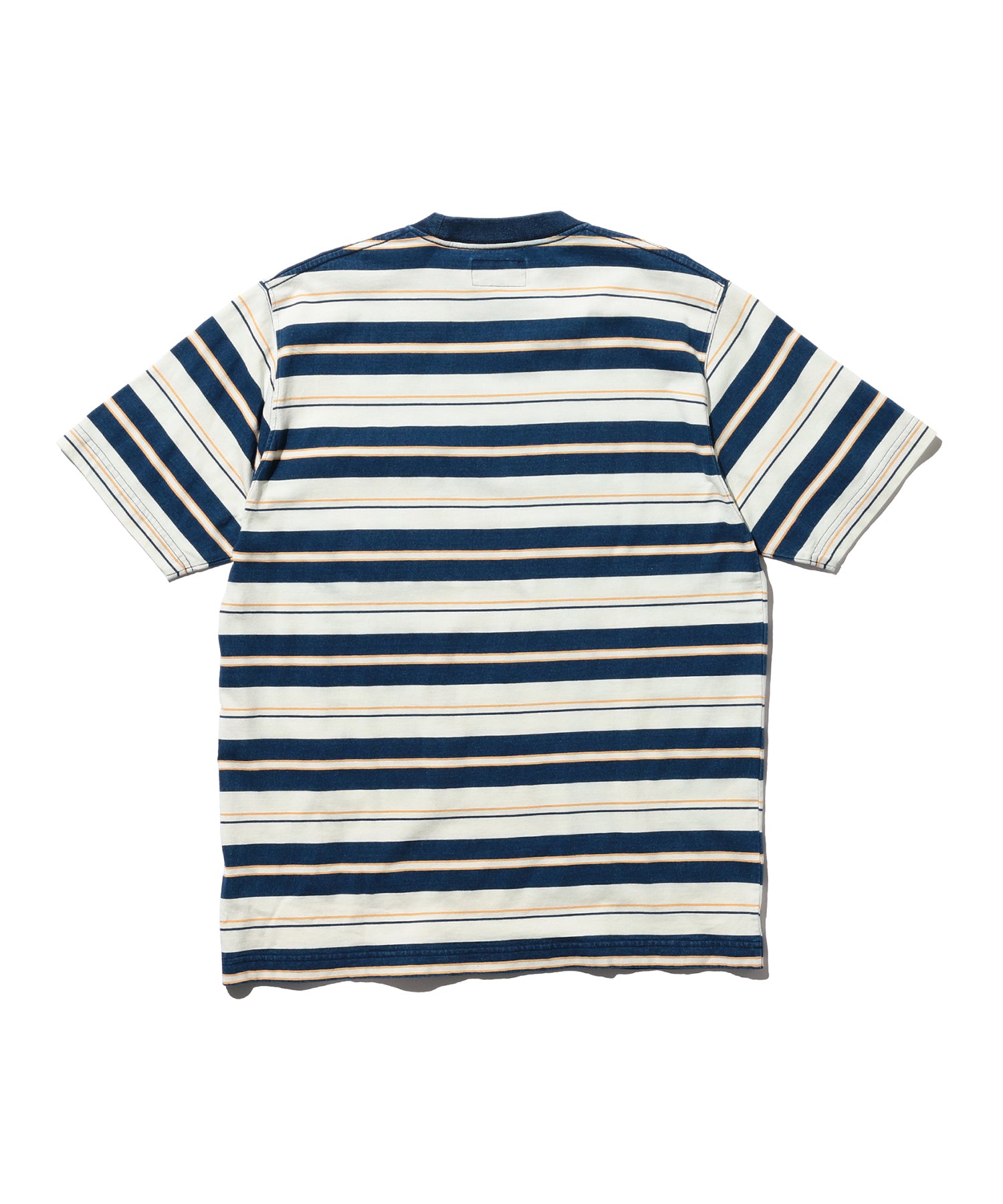 BEAMS PLUS / Pocket Tee Stripe Indigo / 3804-0087-156
