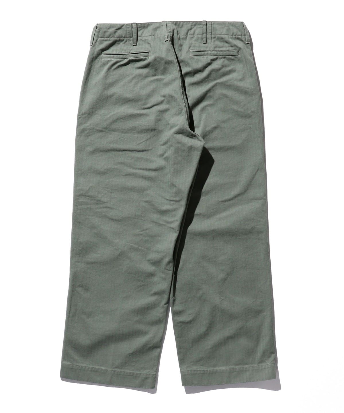 BEAMS PLUS / MIL Trousers Herringbone Sage / 3823-0126-791