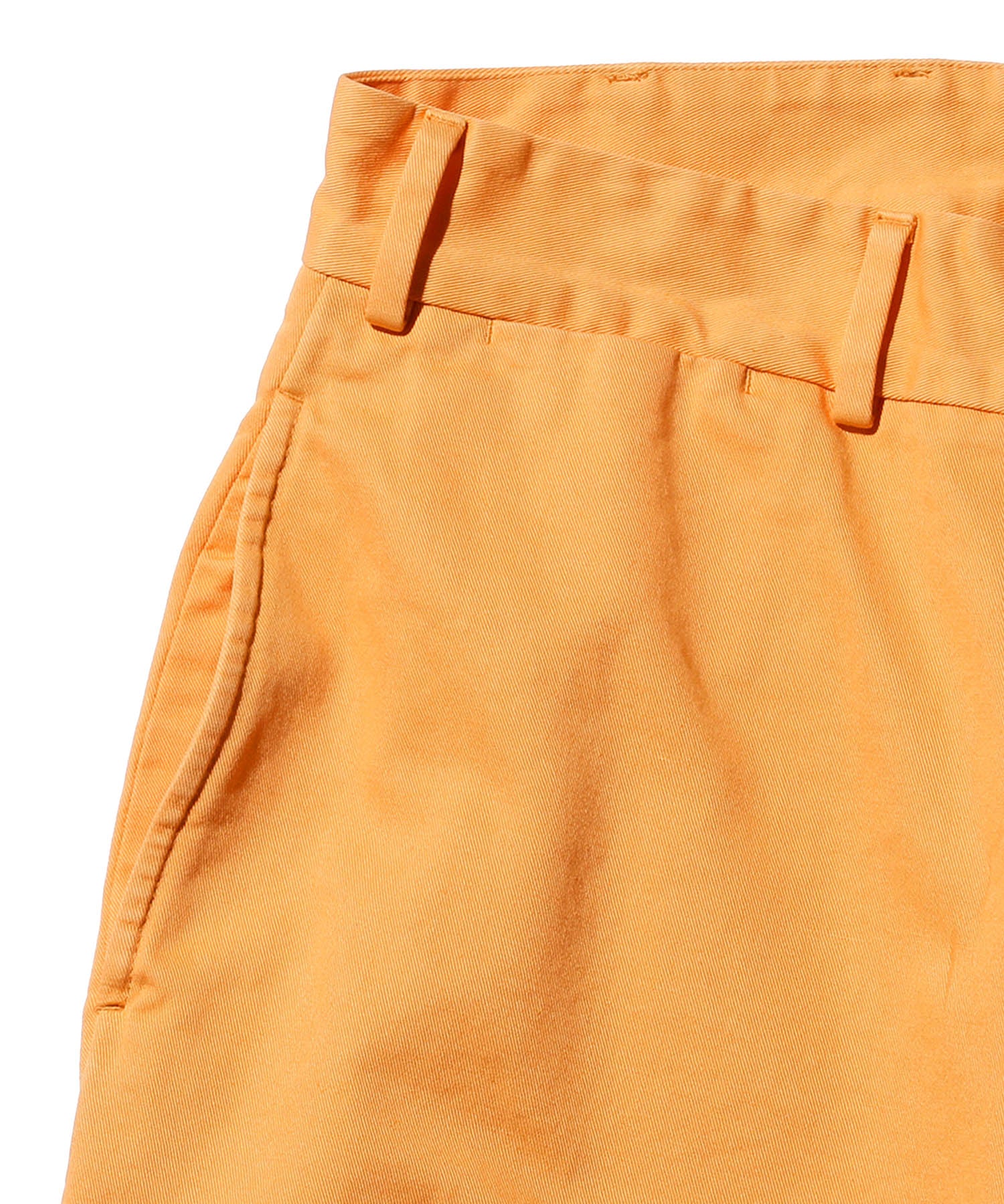 BEAMS PLUS / Plain Front Shorts Cut-Off Twill Garment Dye / 3825-0070-791