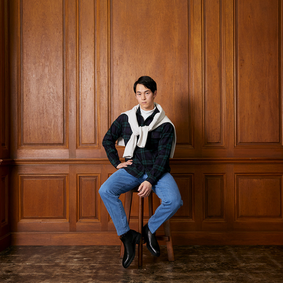 COLONY CLOTHING / BLACK WATCH COTTON FLANNEL SHIRT / CC2302-SH05