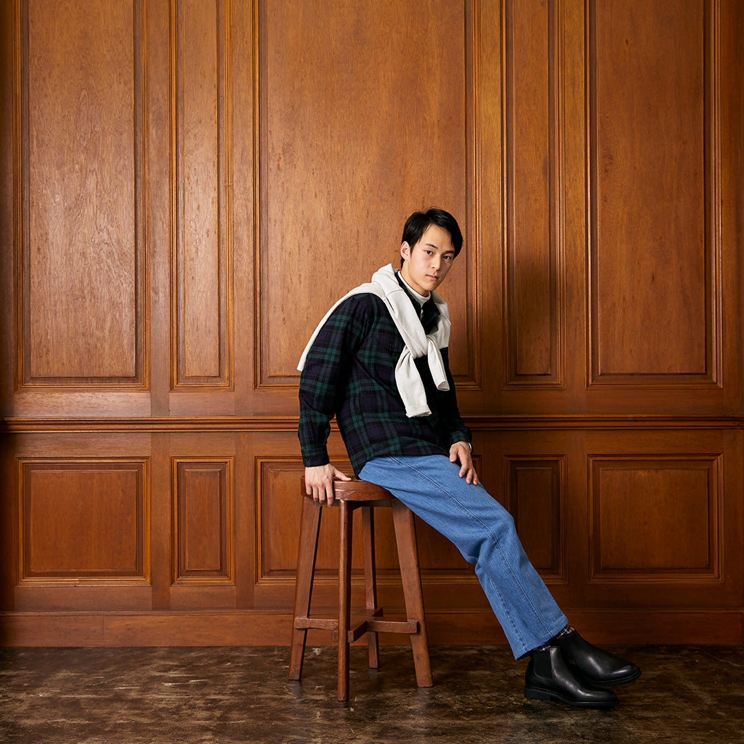 COLONY CLOTHING / BLACK WATCH COTTON FLANNEL SHIRT / CC2302-SH05