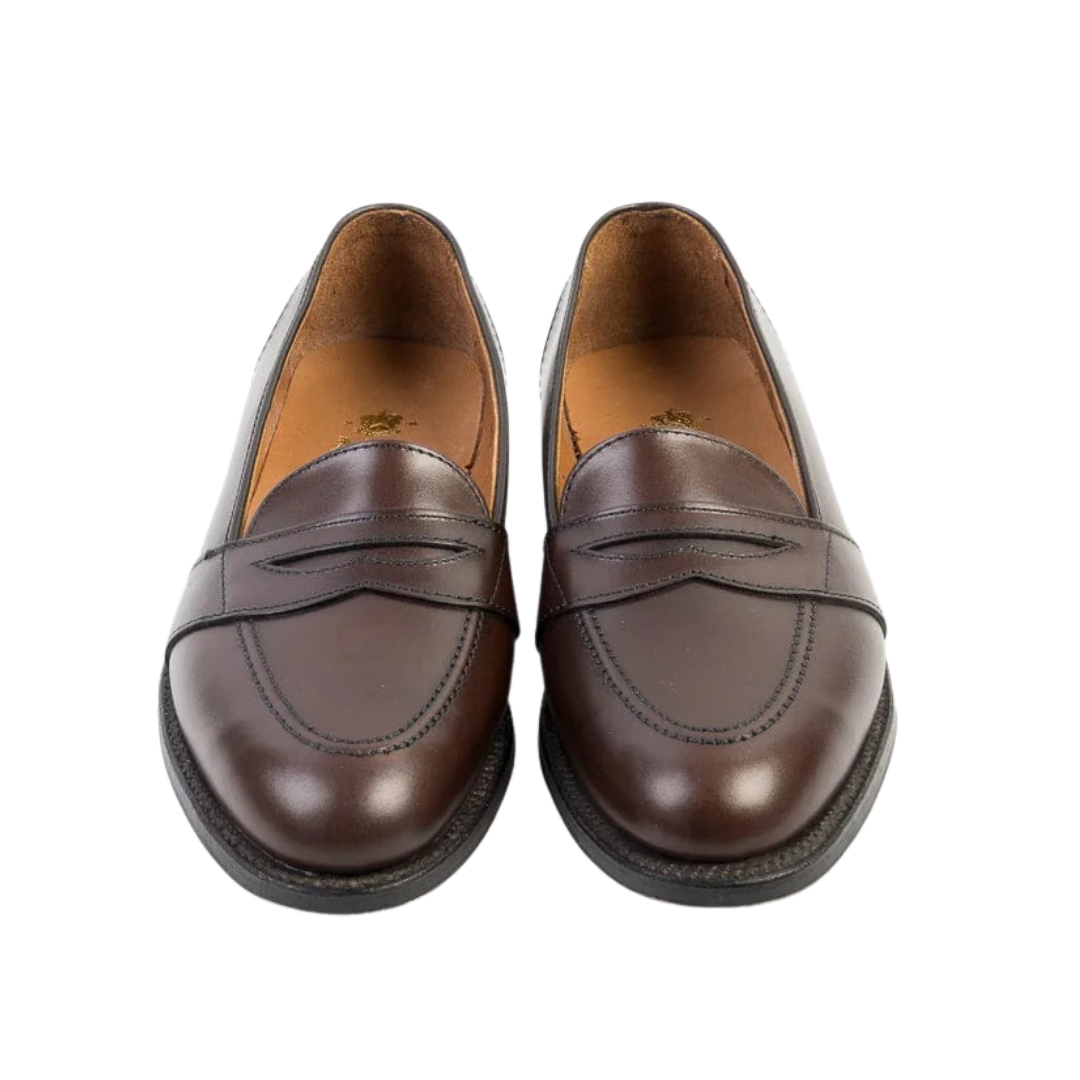 ALDEN 686 DARK BROWN CALF FULL STRAP LOAFER