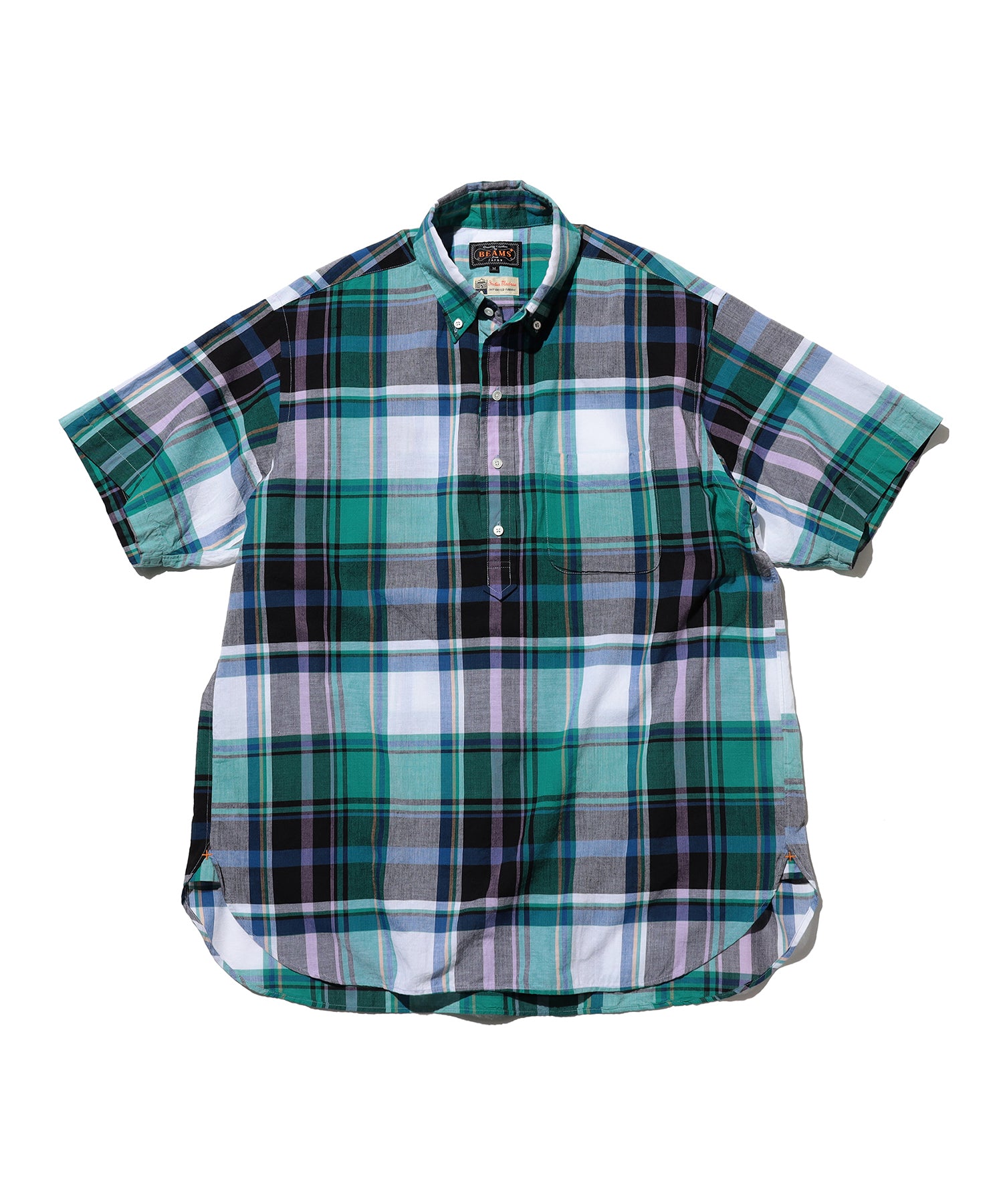 BEAMS PLUS / B.D. Pullover Classic-fit Madras / 3801-0280-139