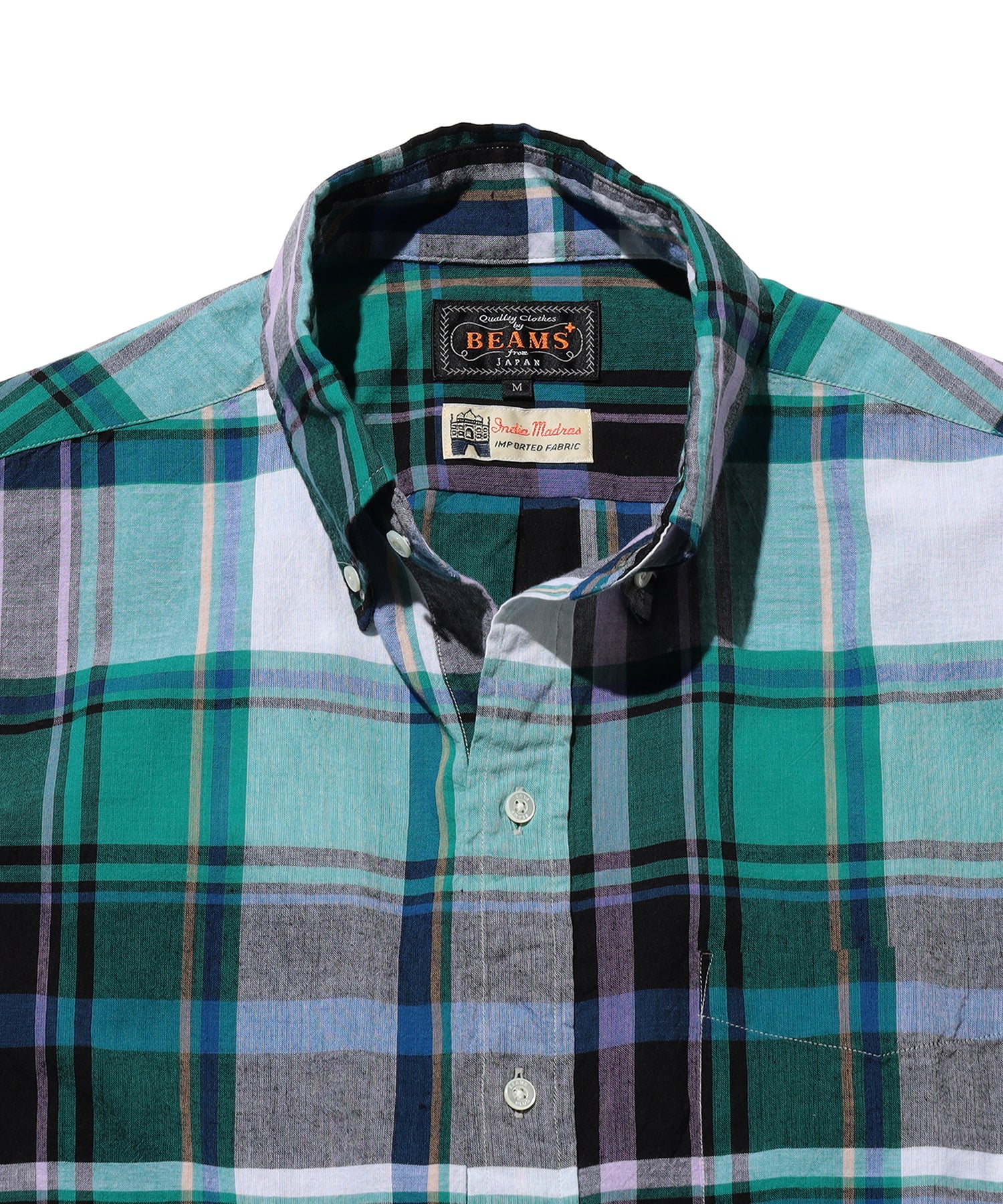 BEAMS PLUS / B.D. Classic-fit Madras / 3811-1925-139