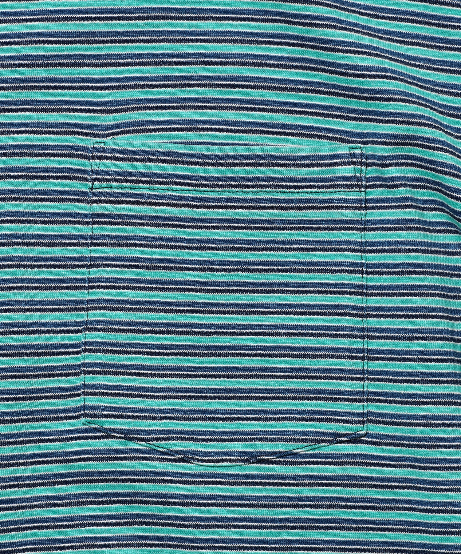 BEAMS PLUS / Pocket Tee Indigo Stripe / 3804-0106-156