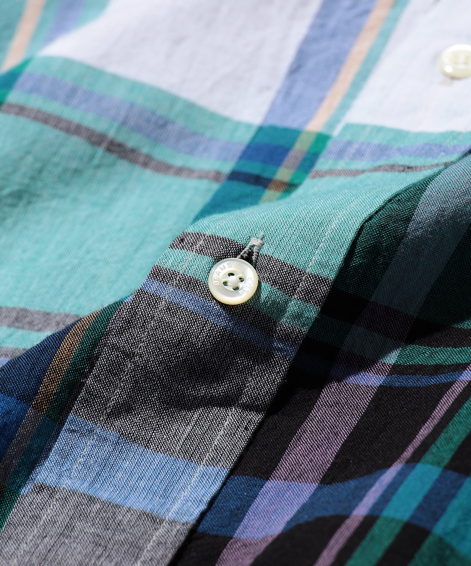 BEAMS PLUS / B.D. Classic-fit Madras / 3811-1925-139