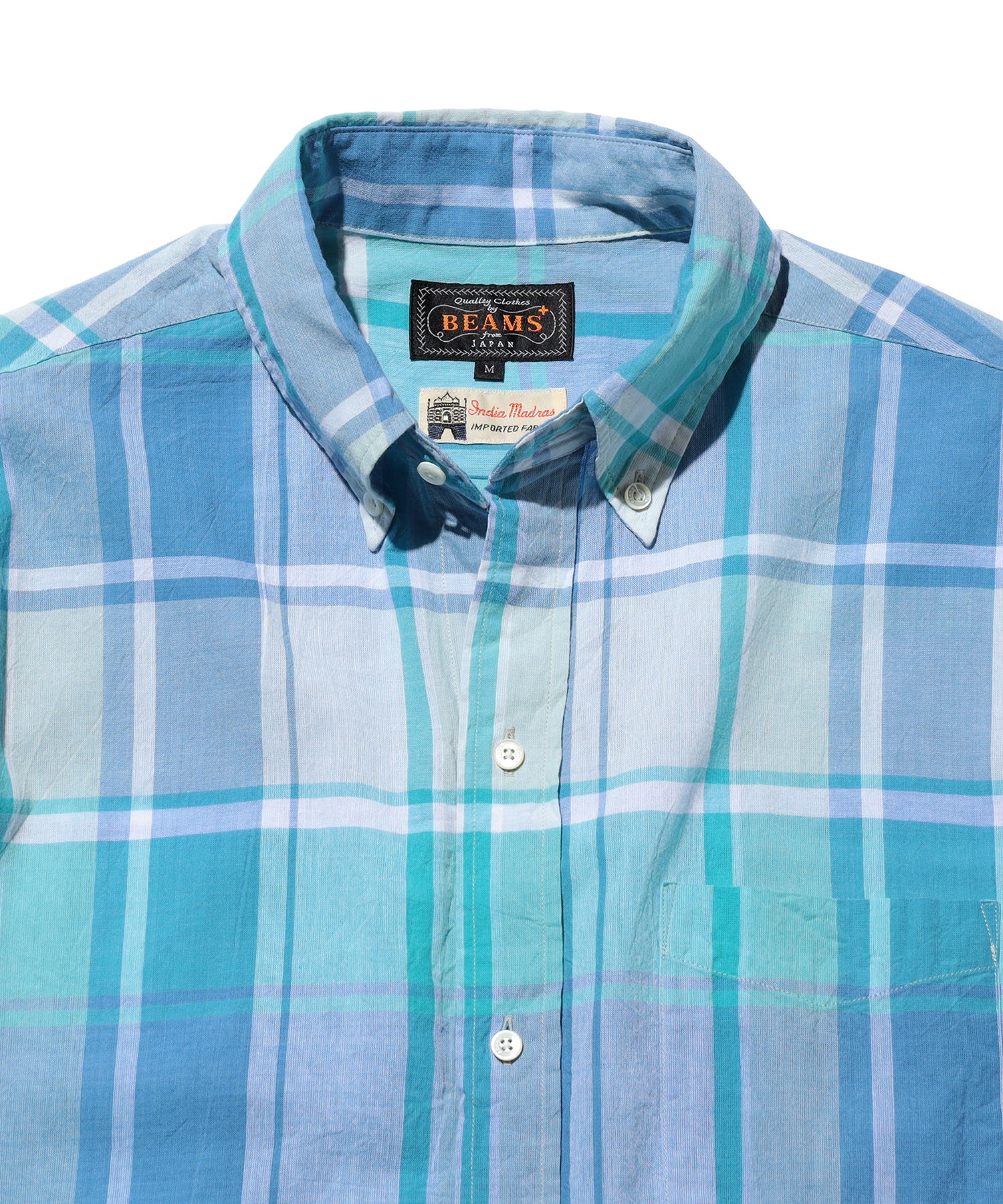 BEAMS PLUS / B.D. Classic-fit Madras / 3811-1925-139