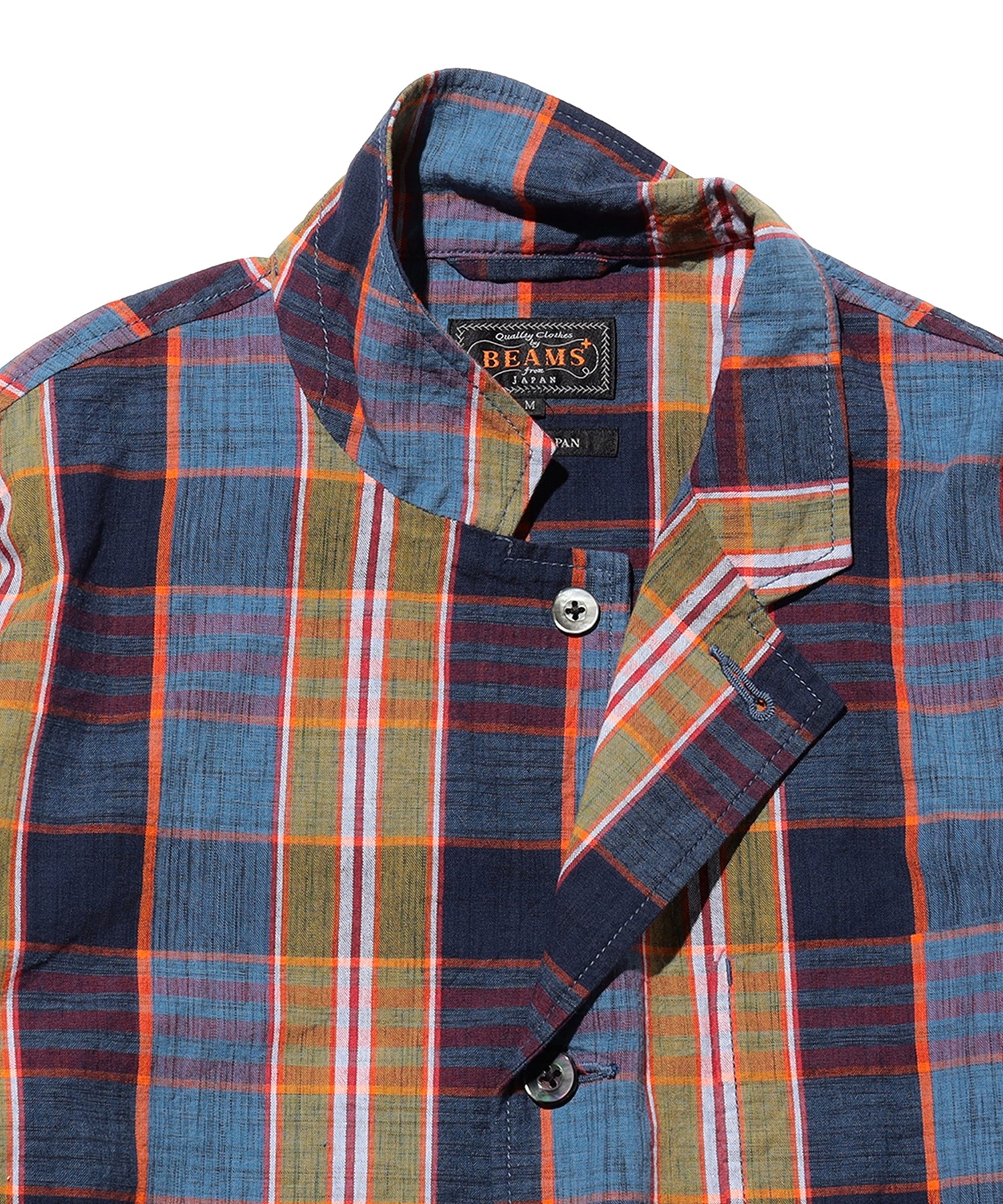 BEAMS PLUS / 4B Cuffs Jacket Heavy Madras / 3816-0752-874