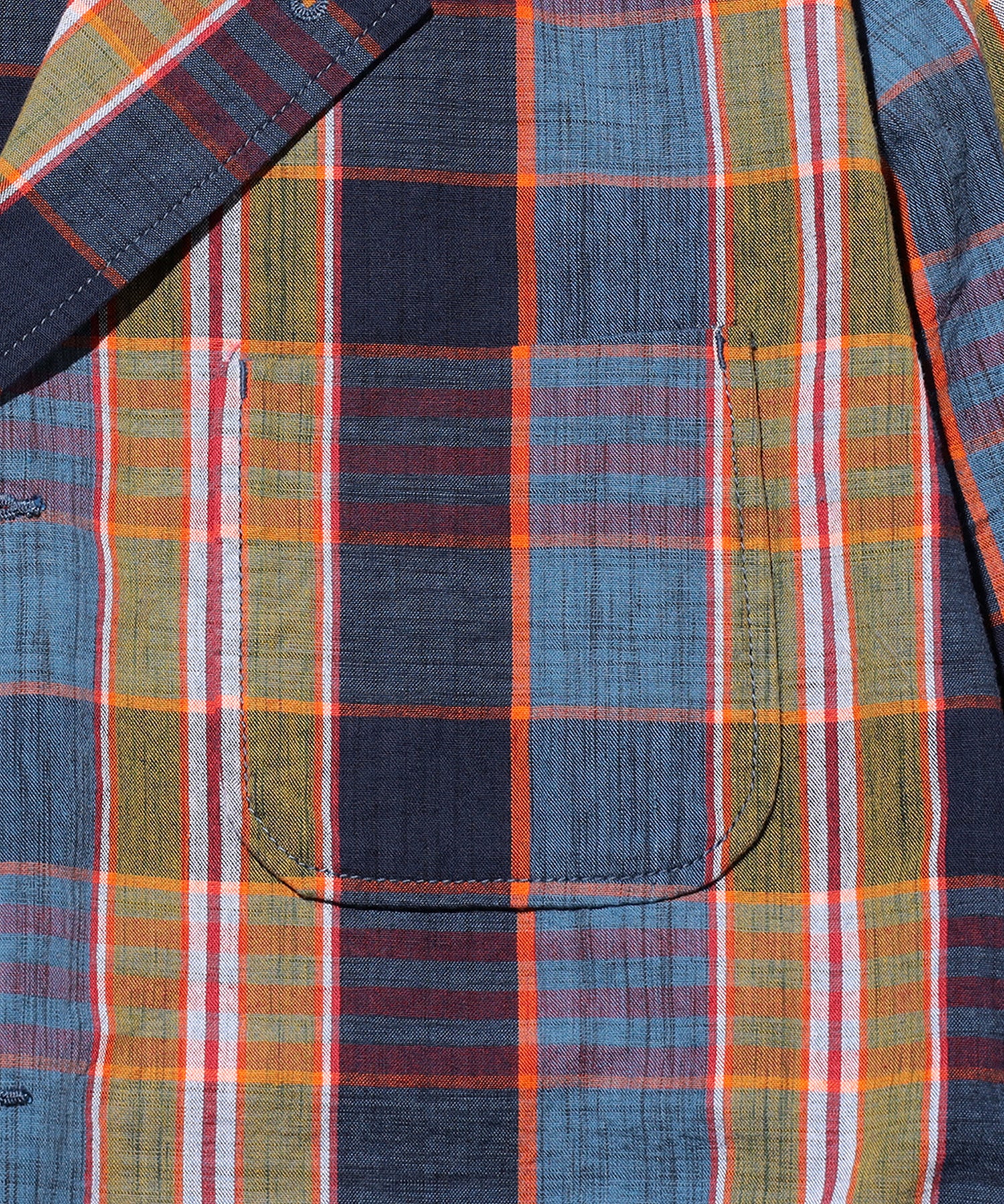 BEAMS PLUS / 4B Cuffs Jacket Heavy Madras / 3816-0752-874