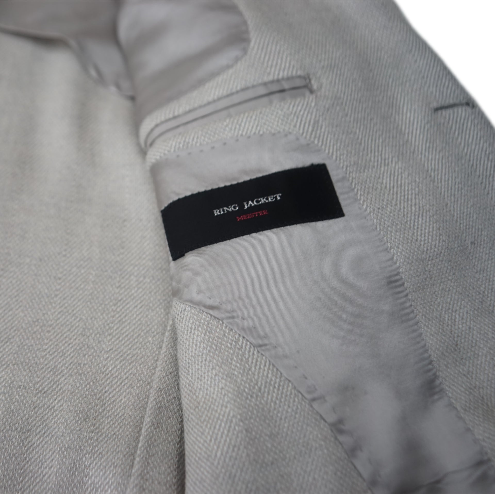 RING JACKET / MEISTER GREY/BEIGE HERRINGBONE BALLOON JACKET