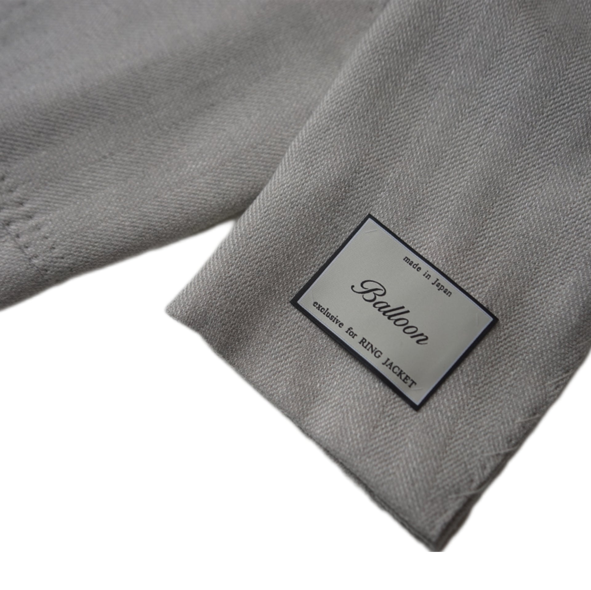 RING JACKET / MEISTER GREY/BEIGE HERRINGBONE BALLOON JACKET