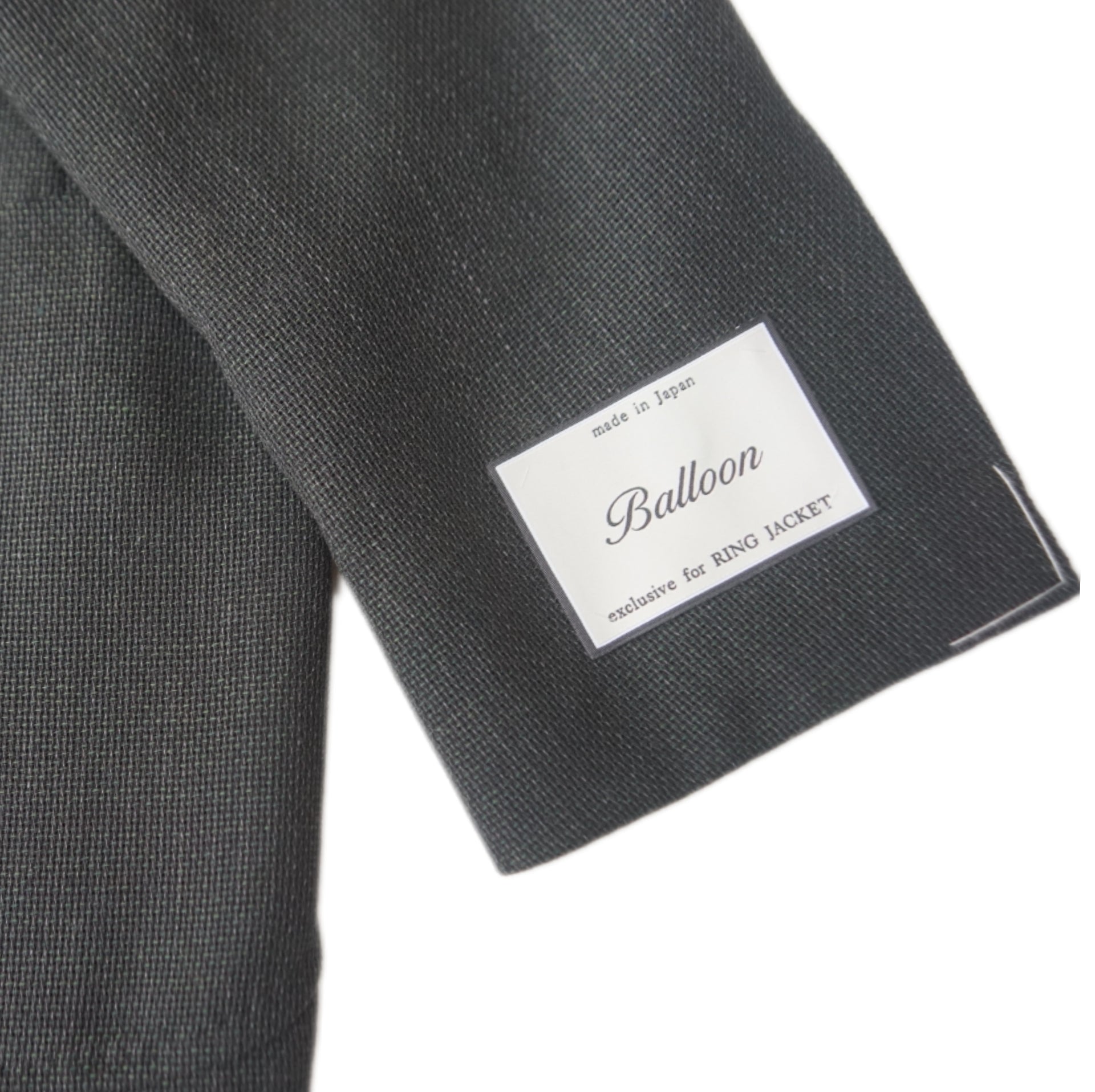 RING JACKET / GREEN HOPSACK BALLOON JACKET / RT055S17E