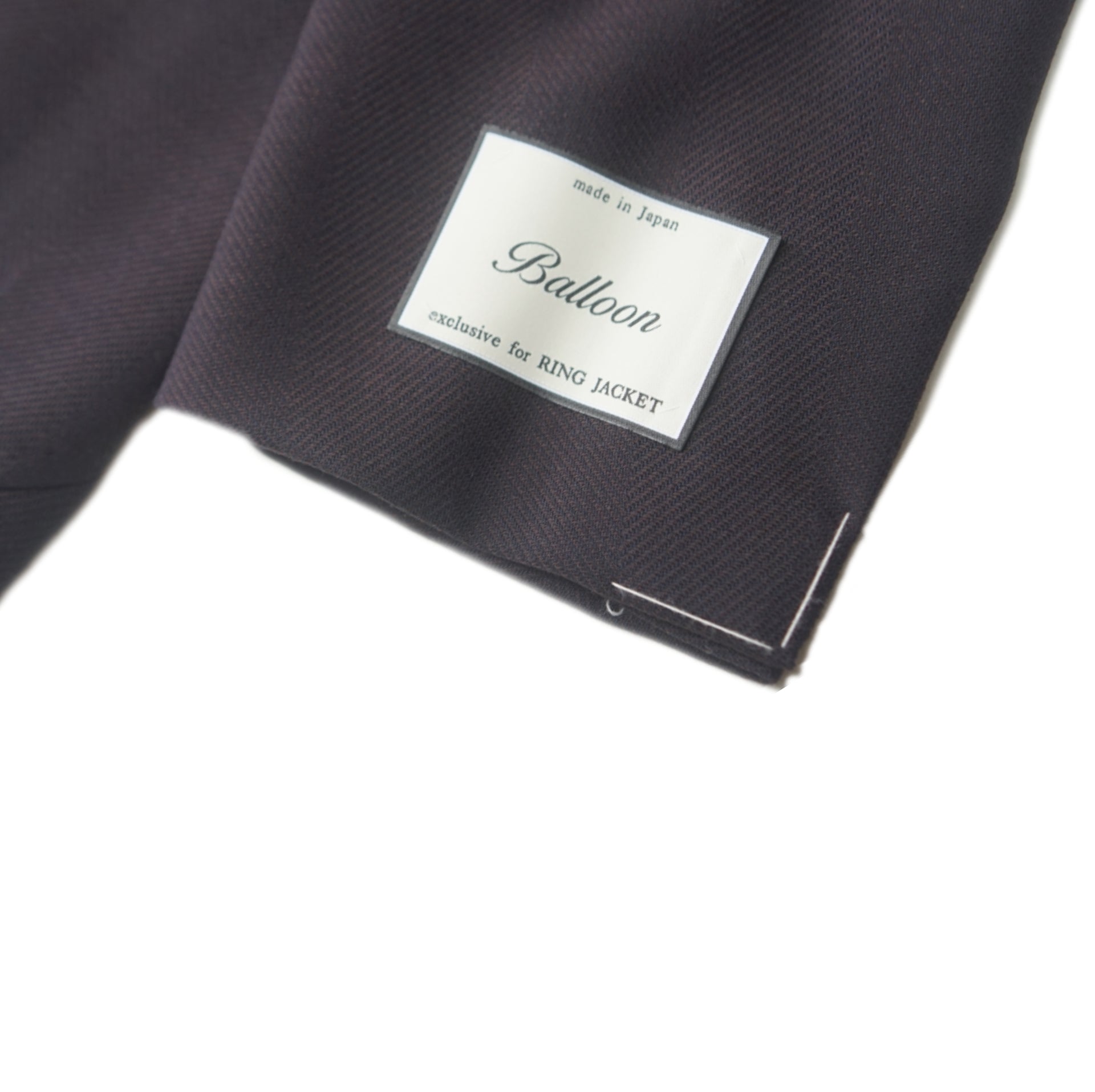 RING JACKET / BROWN HERRINGBONE BALLOON JACKET / RT055S20F